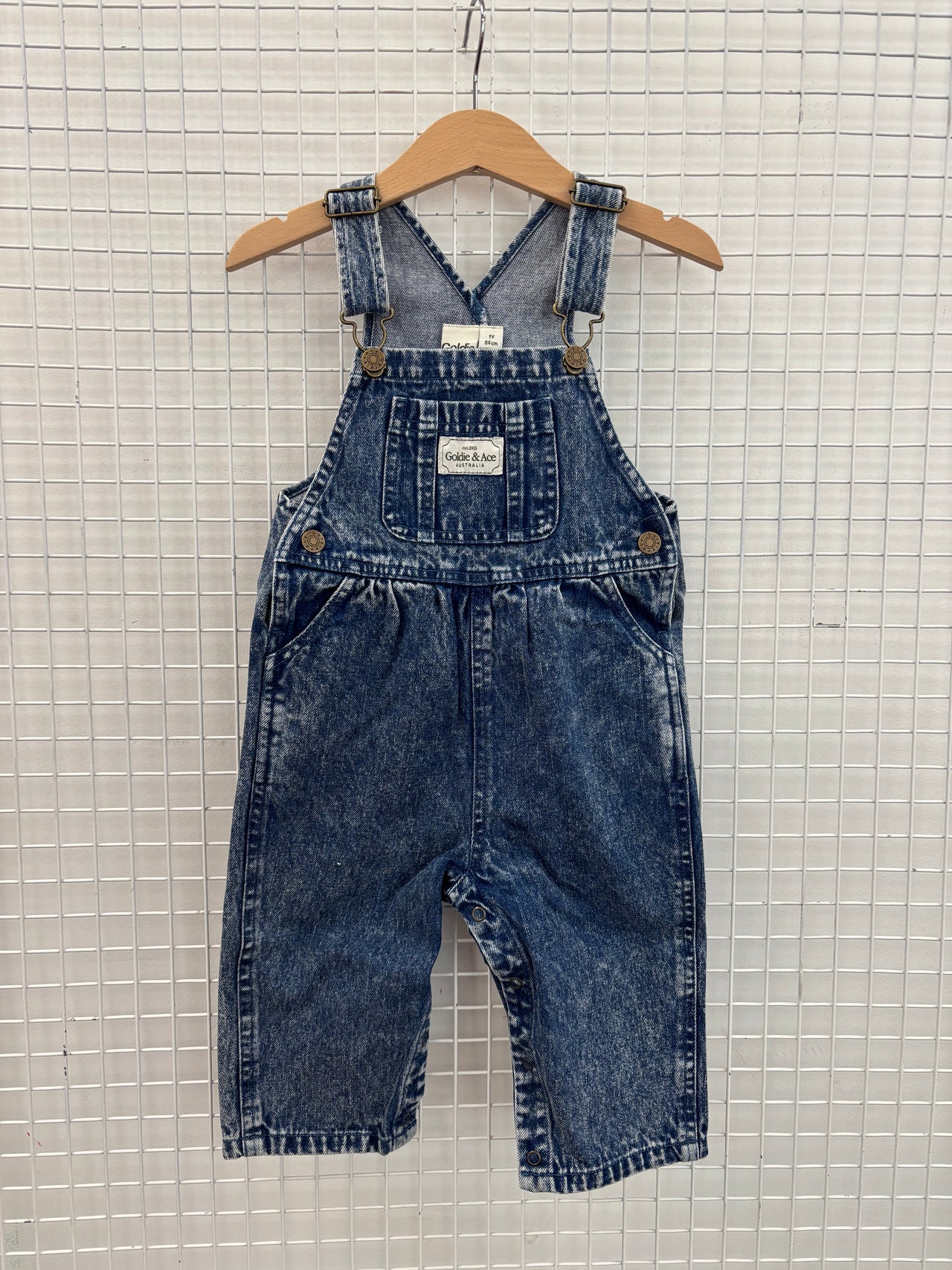 AUSTIN DENIM OVERALLS - DARK DENIM