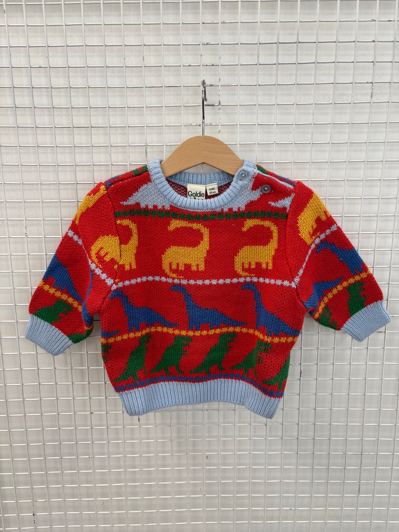 DINO KNIT JUMPER - 3-6M
