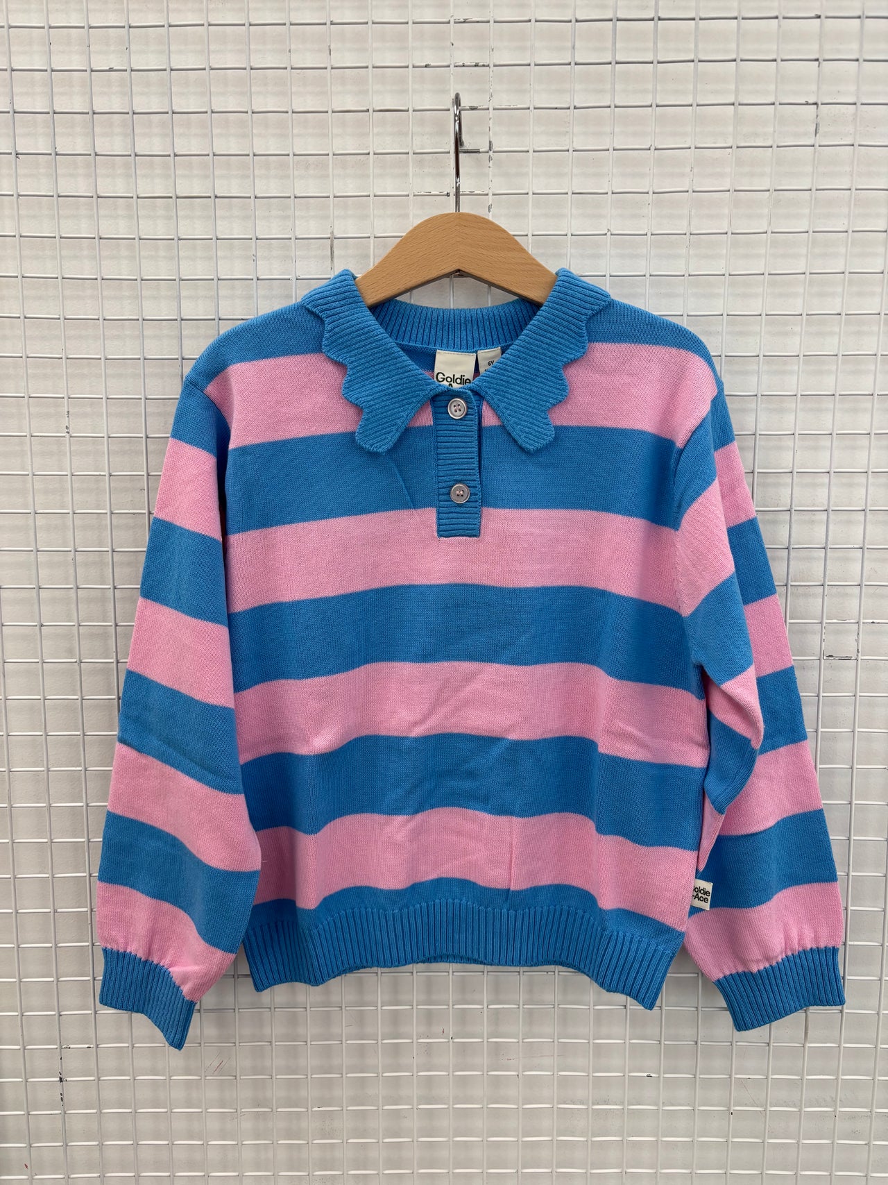 AVA COLLARED KNIT JUMPER - 6Y