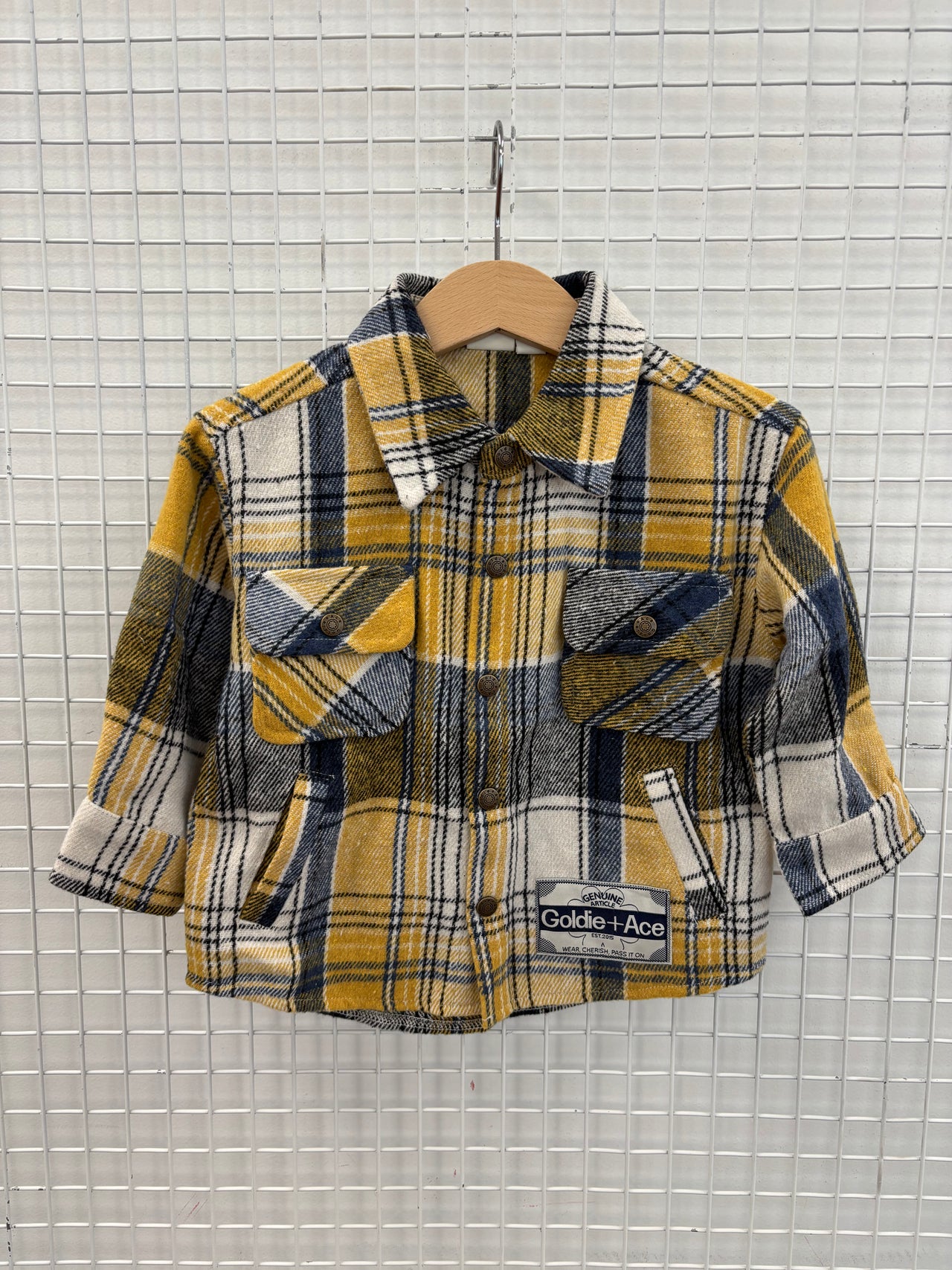ROWAN CHECK SHIRT - GOLDEN