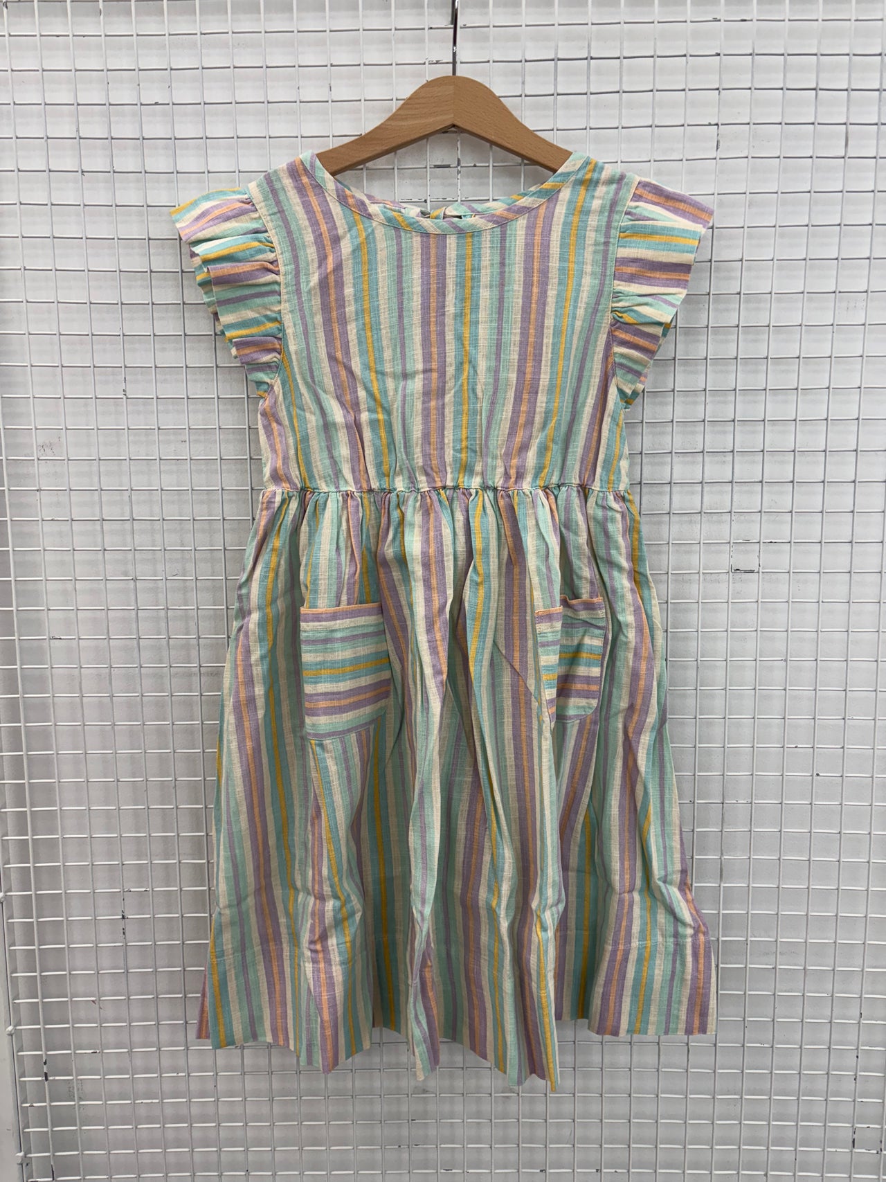 LYLA LINEN DRESS - RESORT STRIPE