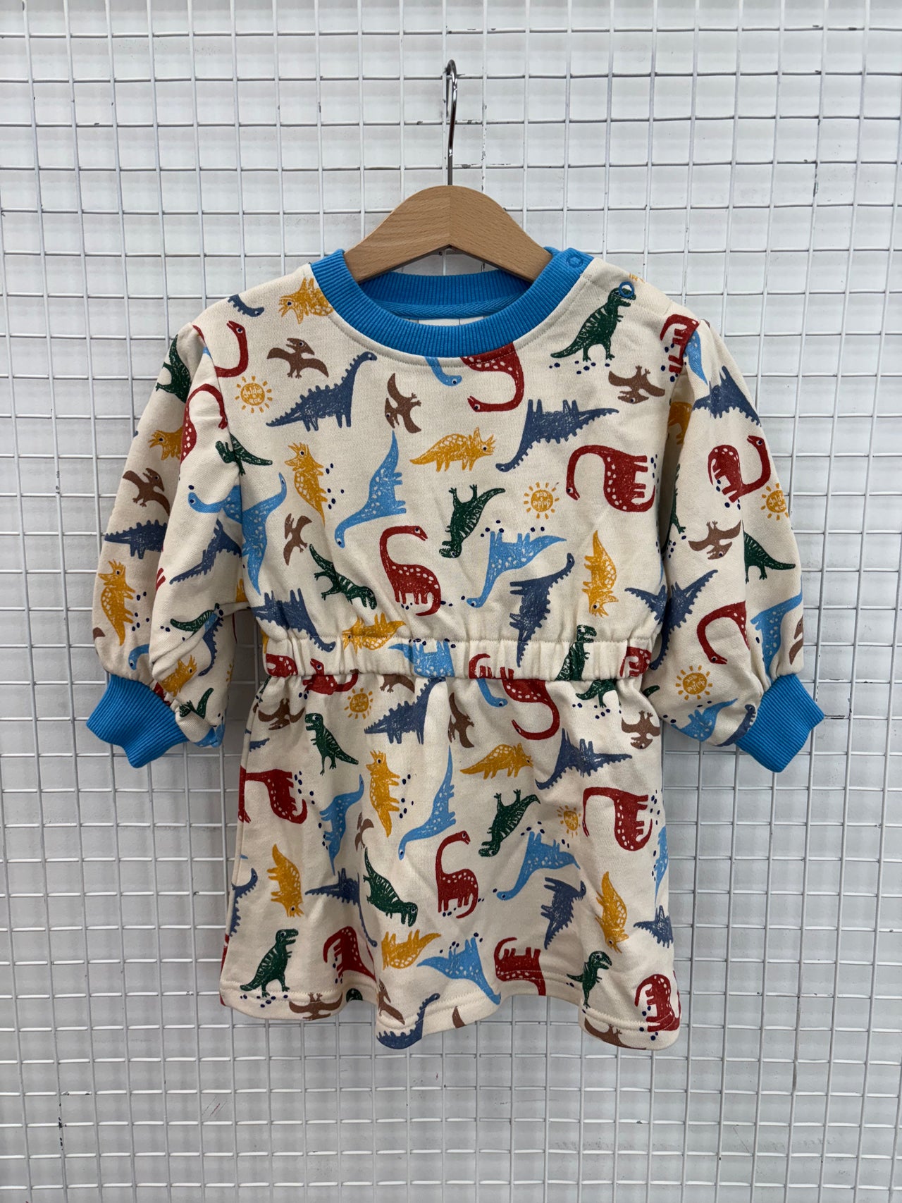 LEAH LONG SLEEVE DRESS - DINO-MITE