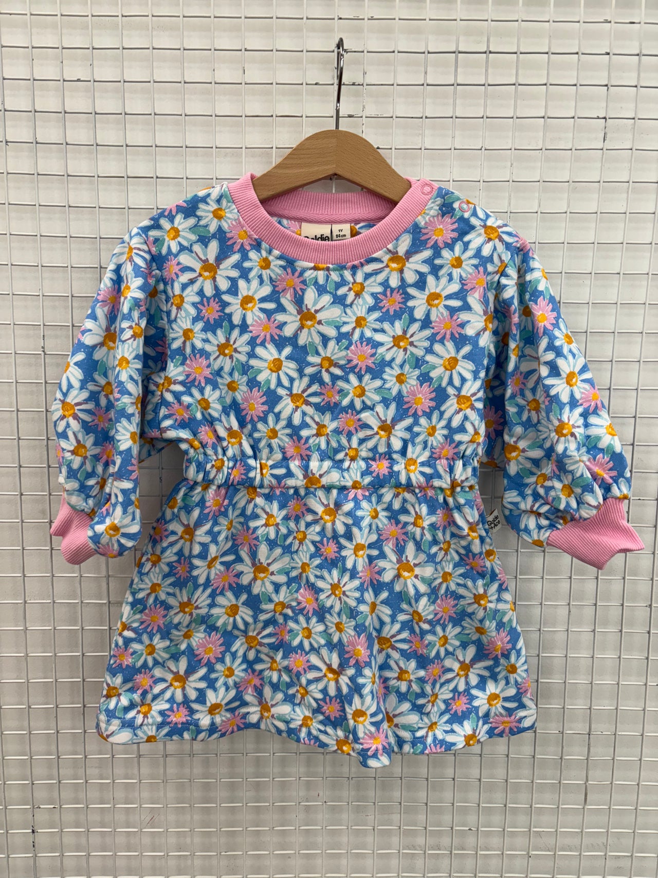 LEAH LONG SLEEVE DRESS - SEASIDE DAISY