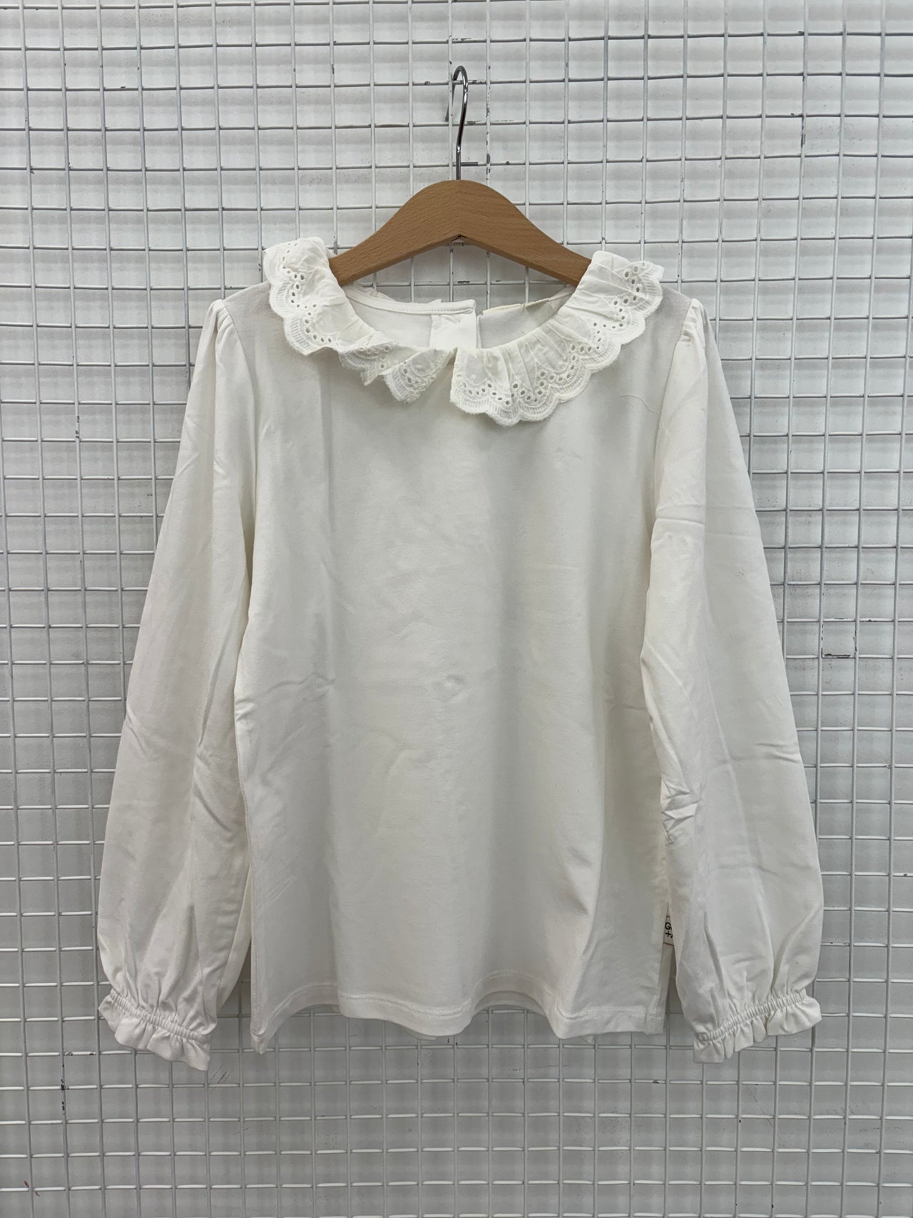 LAURA PUFF SLEEVE COLLAR LONG SLEEVE TOP