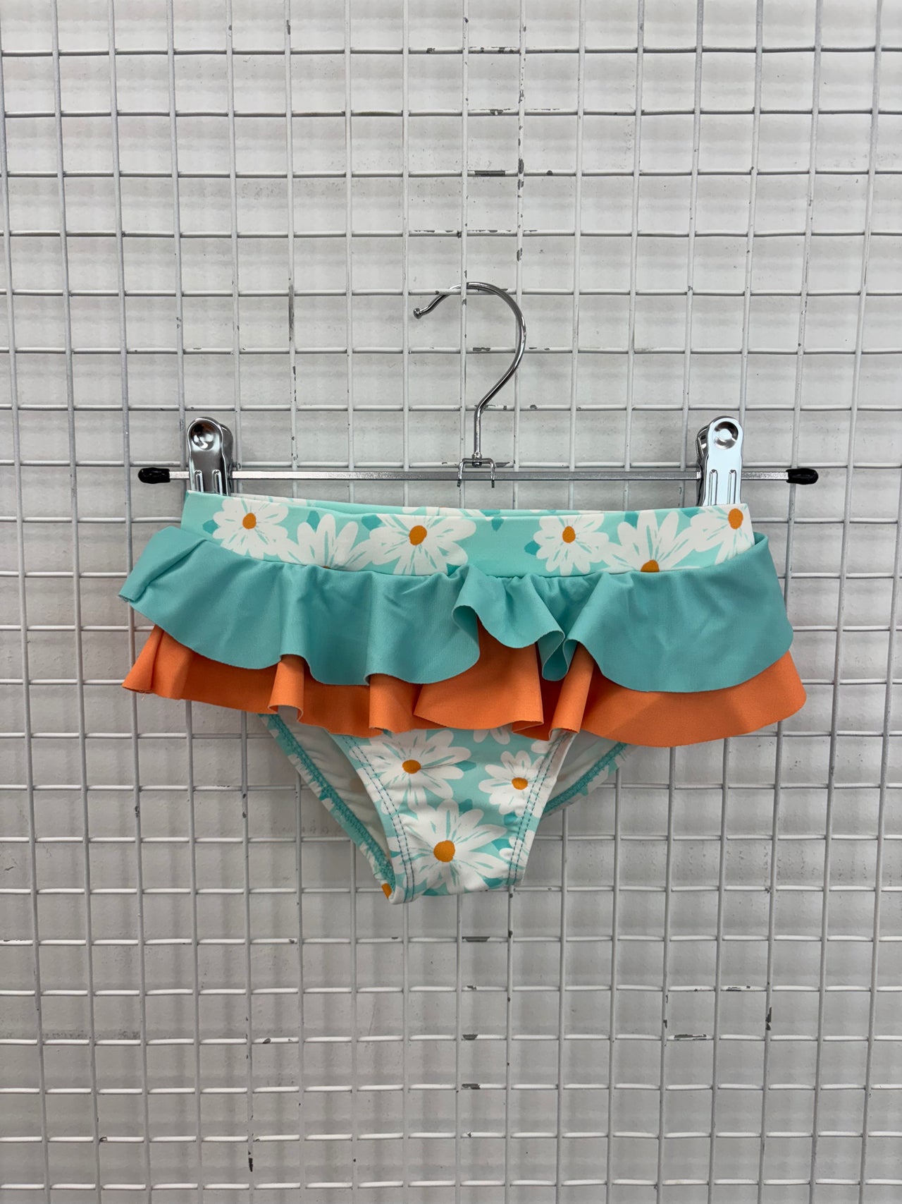 DAISY DELIGHT FRILL BIKINI BOTTOM - LAGOON