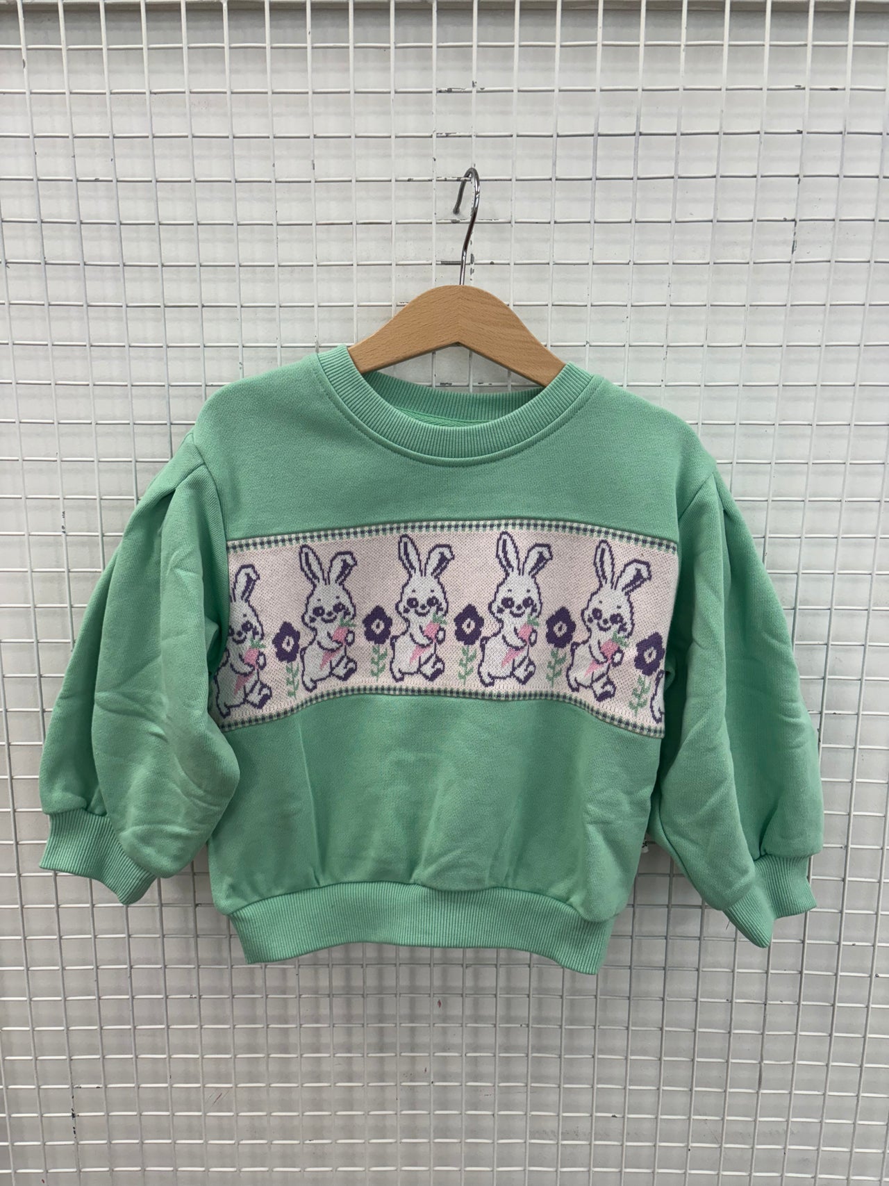 HAZEL PUFF SLEEVE BUNNY SWEATER