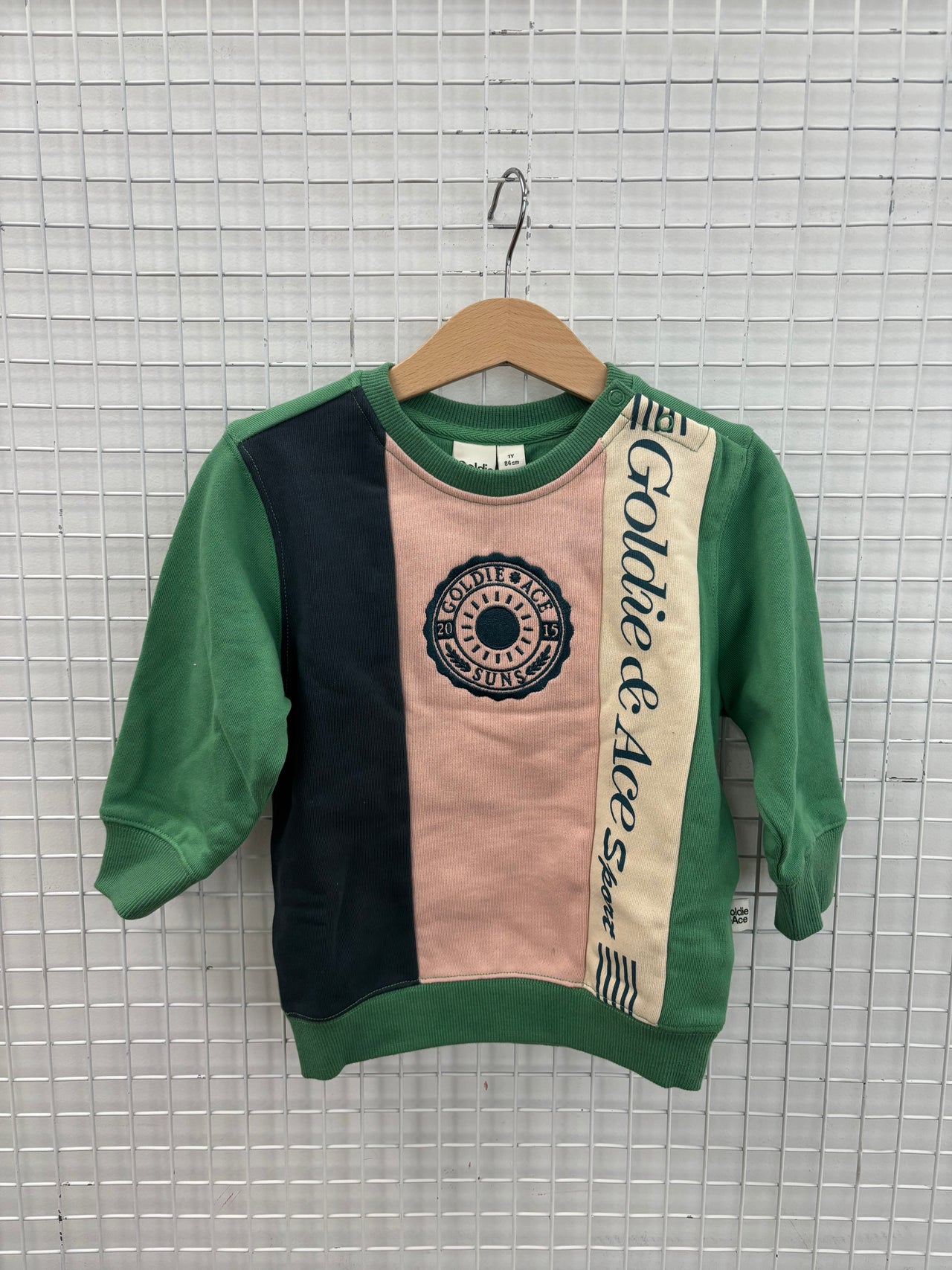 GOLDIE SPORTS DAY SWEATER - GREEN
