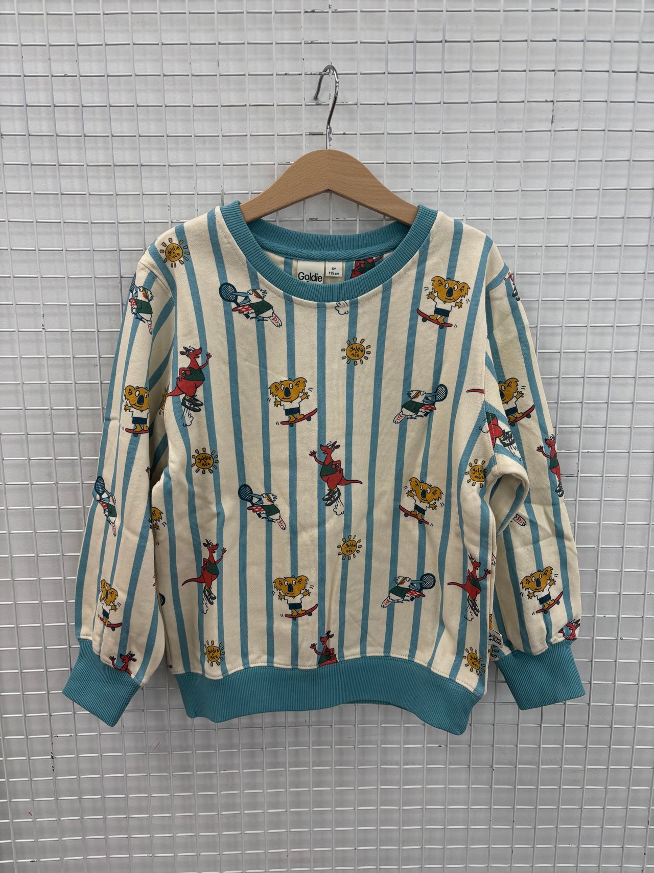 TERRY SWEATER GOLDIE SQUAD - 5Y