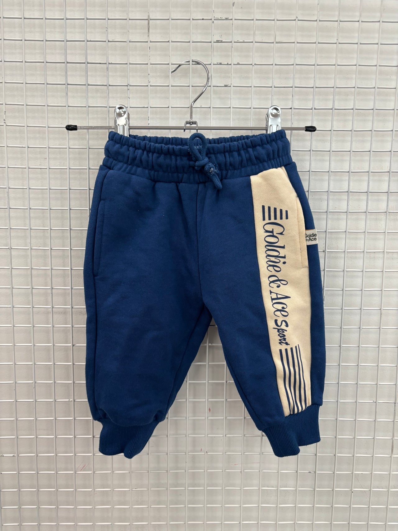 GOLDIE SPORTS DAY TRACKIE PANTS NAVY - 6-12M