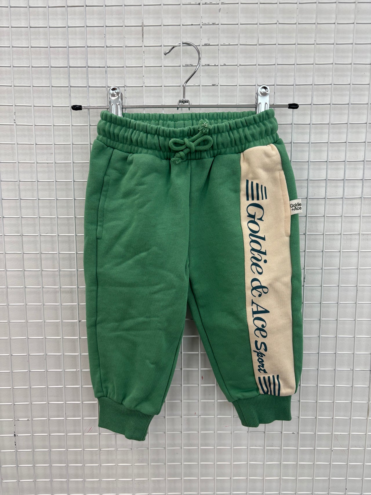 GOLDIE SPORTS DAY TRACKIE PANTS - GREEN