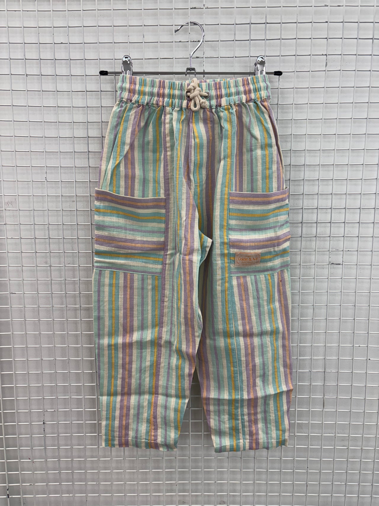 KIT LINEN POCKET PANT - RESORT STRIPE
