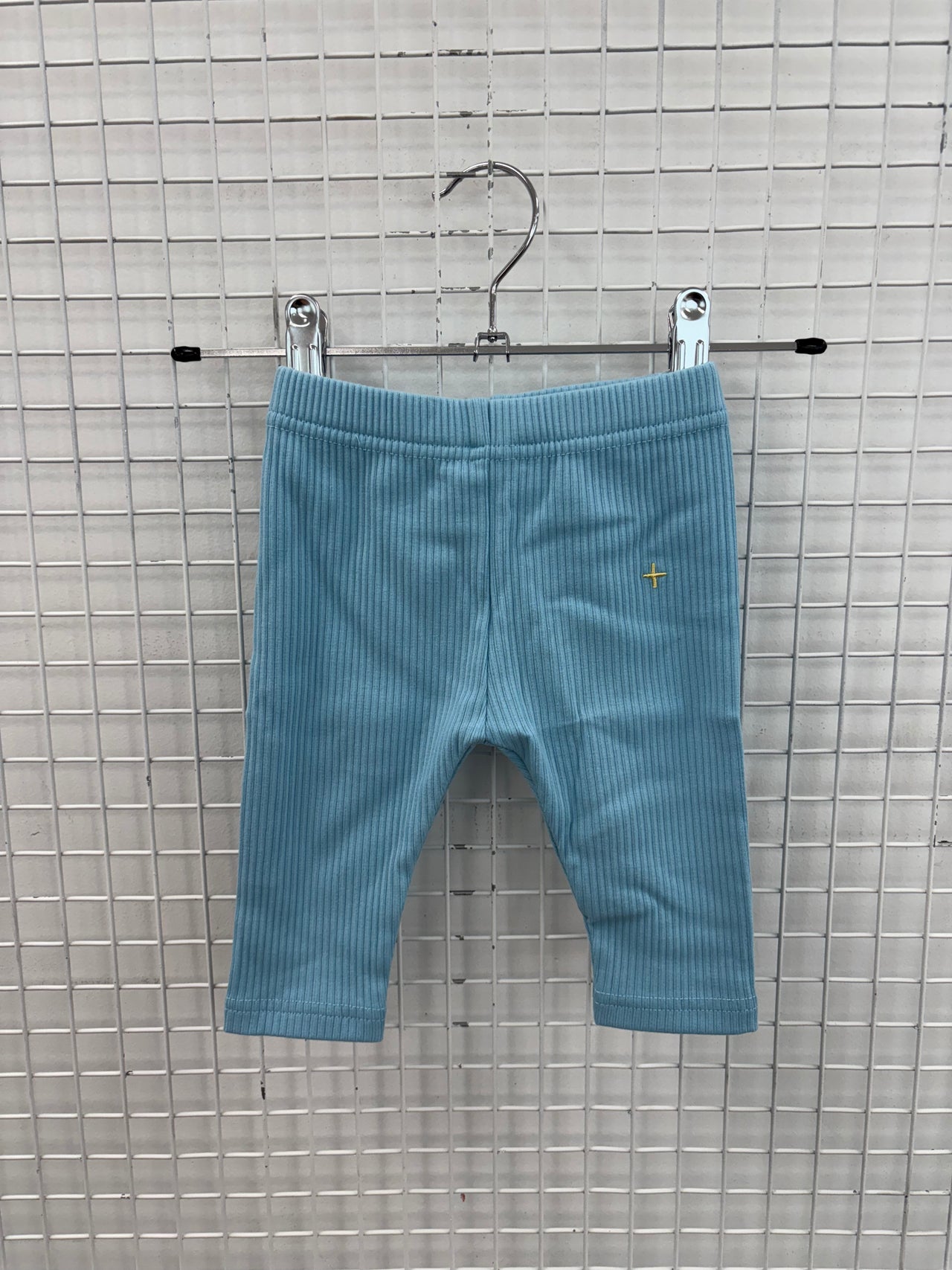 RIB LEGGINGS - SKY BLUE