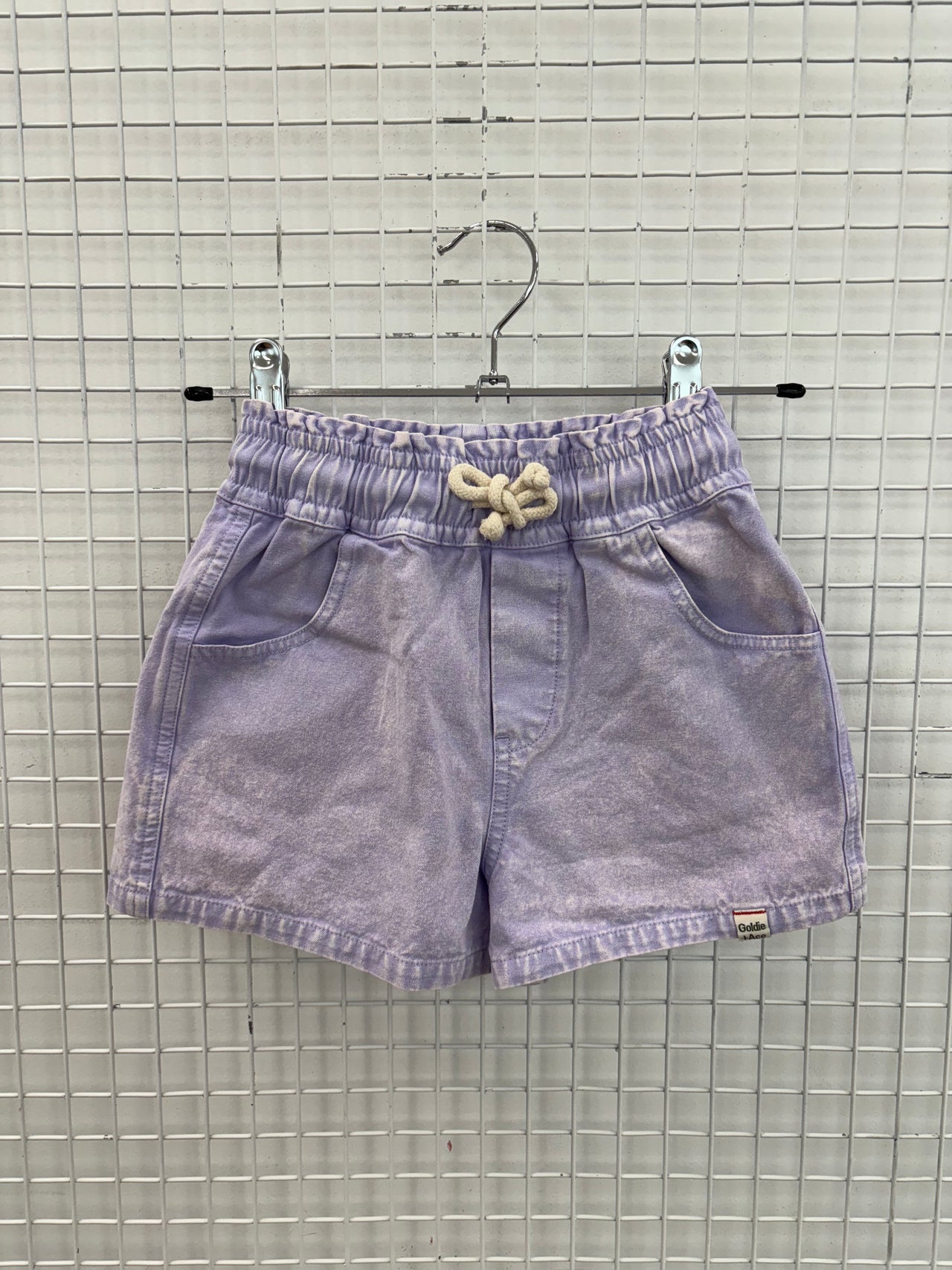 ZIGGY DENIM SHORTS - MAUVE
