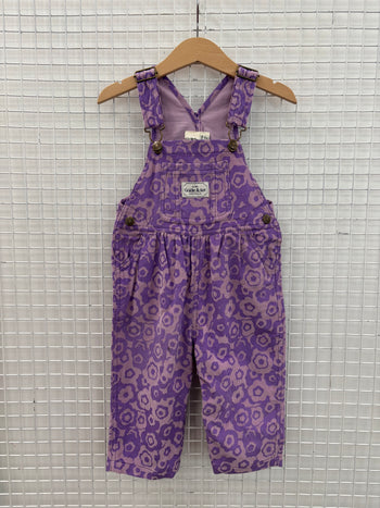 AUSTIN CORDUROY OVERALLS KALEIDOSCOPE PURPLE - 1Y (SMALL BLACK MARK)