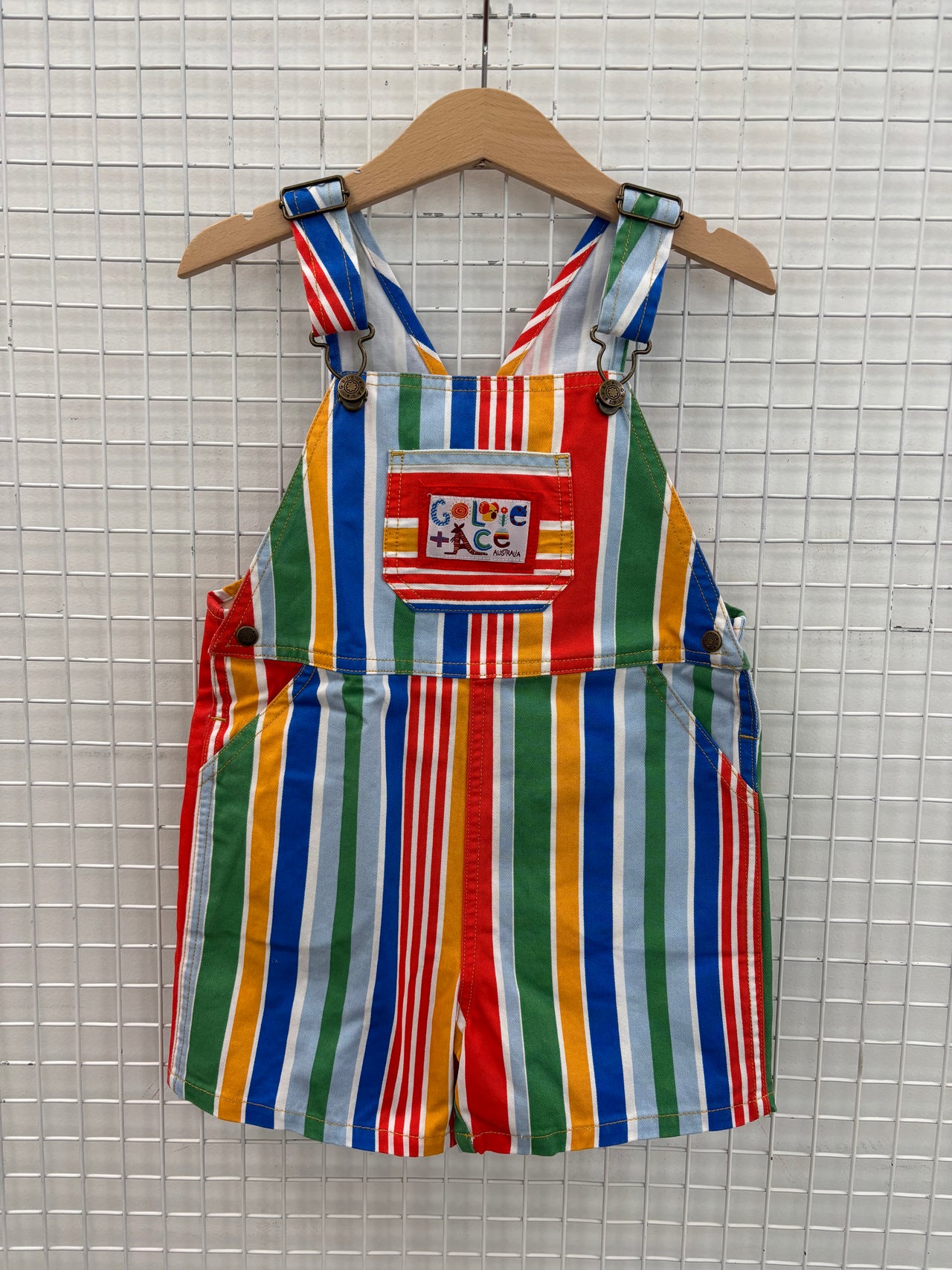 BURTON DENIM OVERALLS - LAND DOWN UNDER STRIPE