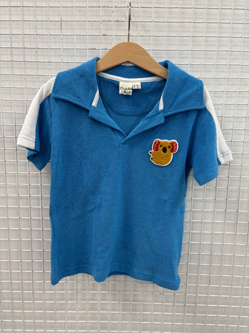KOALA HUG TERRY TOWELLING POLO - 5Y (STAIN ON FRONT)