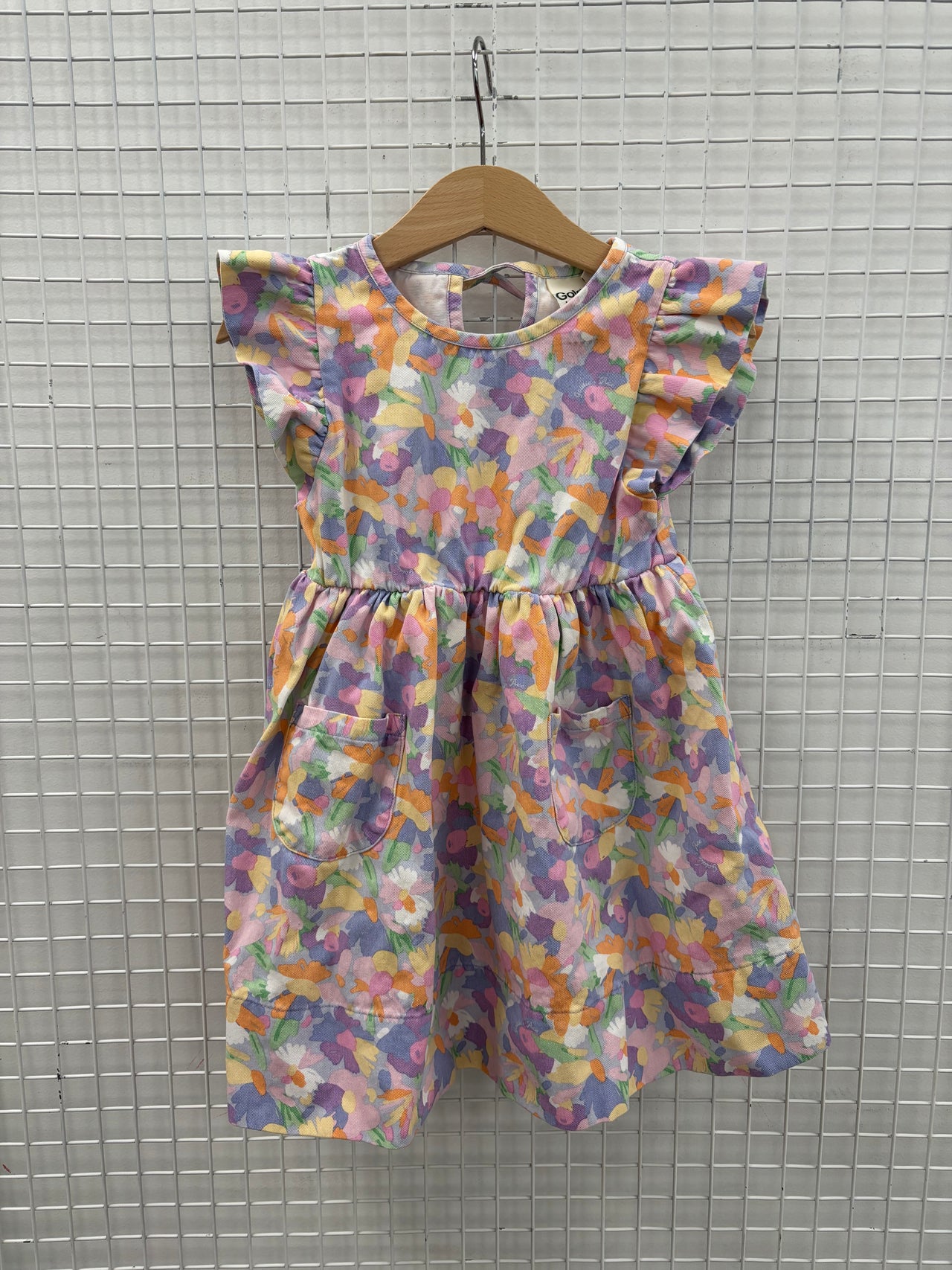 PASTEL BOUQUET LYLA DRESS - 2Y (MARK NEAR NECK)