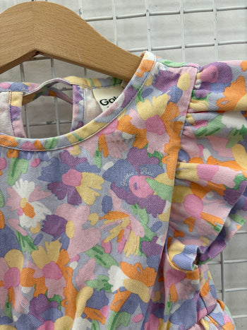 PASTEL BOUQUET LYLA DRESS - 2Y (MARK NEAR NECK)