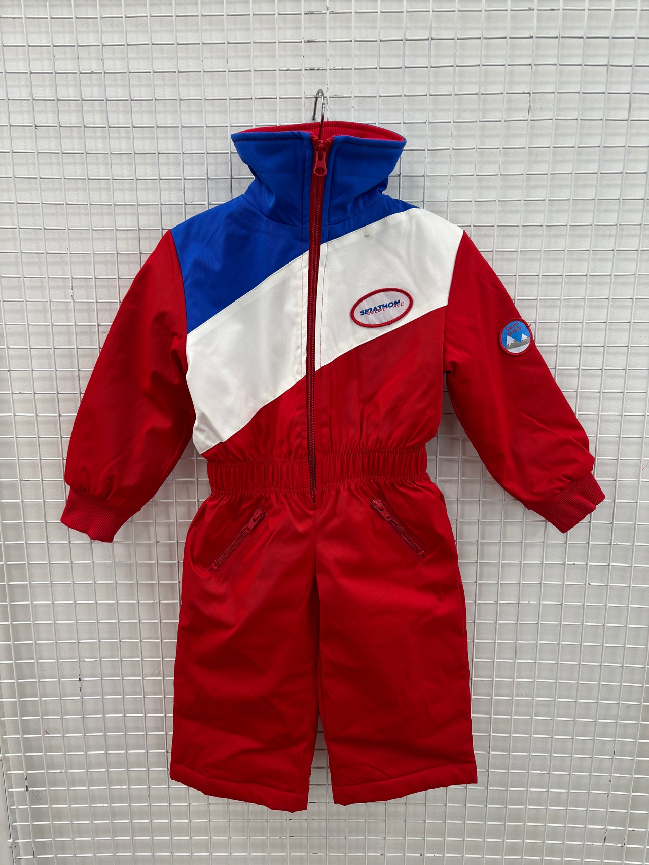 RETRO SNOW SUIT RED - 1Y (MARK ON NECK)
