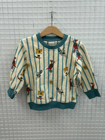 GOLDIE SQUAD TERRY SWEATER - 1Y (RED TEXTA MARK)