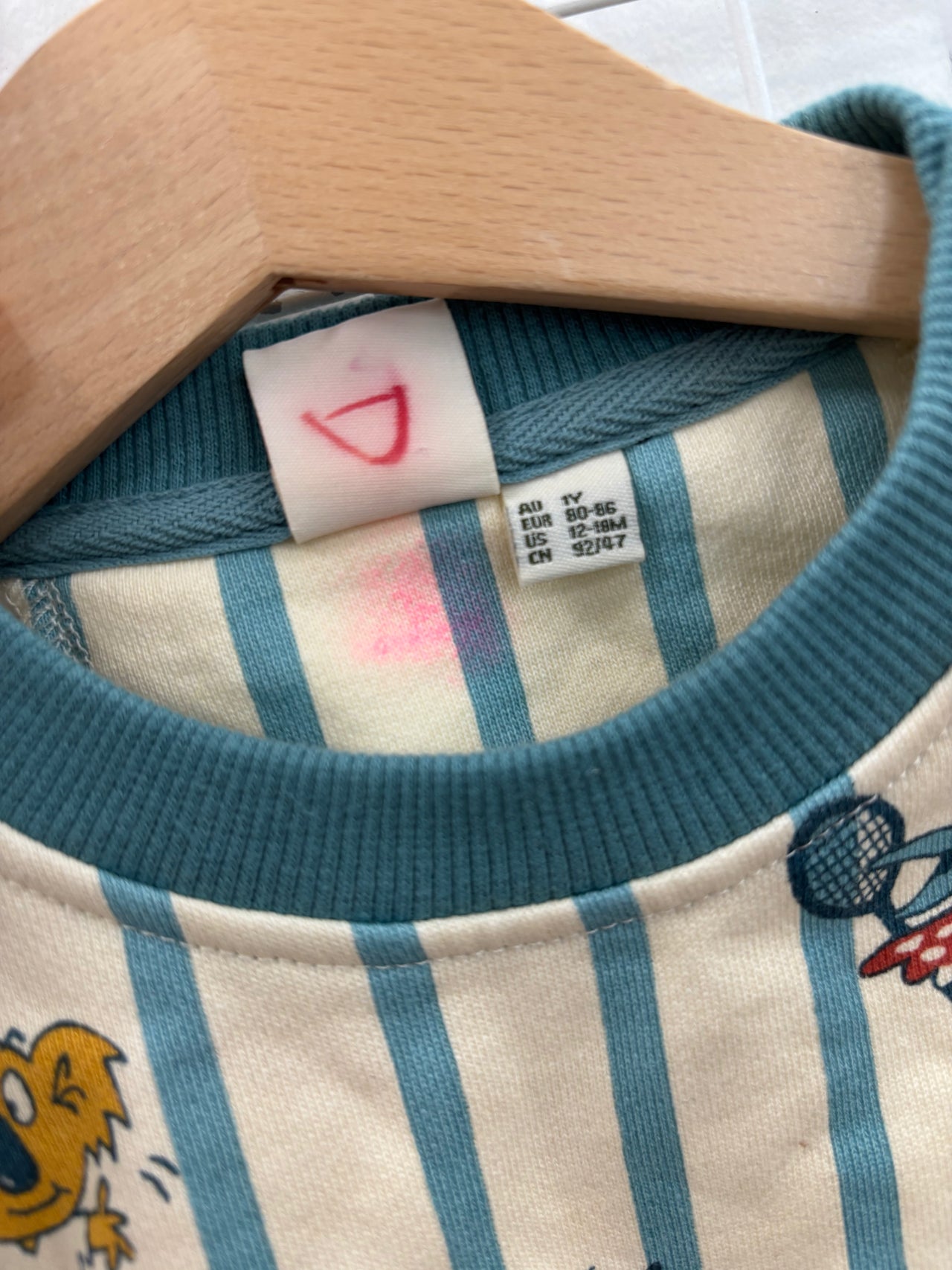 GOLDIE SQUAD TERRY SWEATER - 1Y (RED TEXTA MARK)