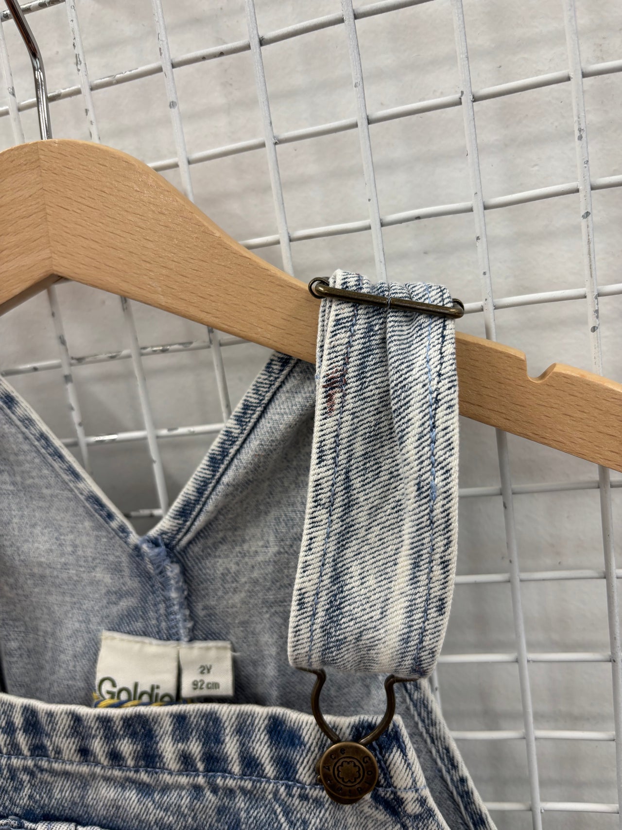 AUSTIN DENIM OVERALLS LIGHT DENIM - 2Y (MARK ON STRAP)