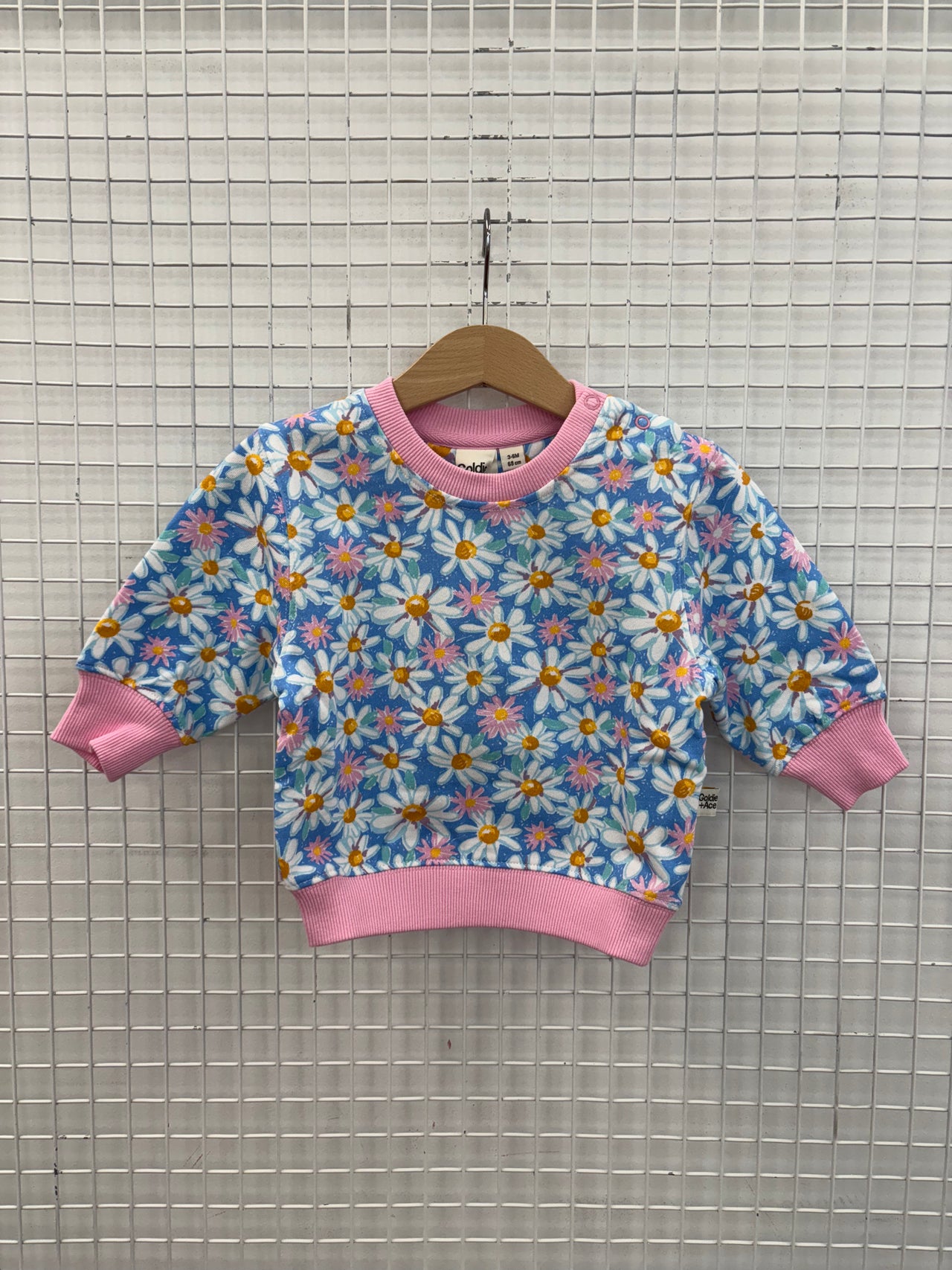 TERRY SWEATER SEASIDE DAISY - 3-6M