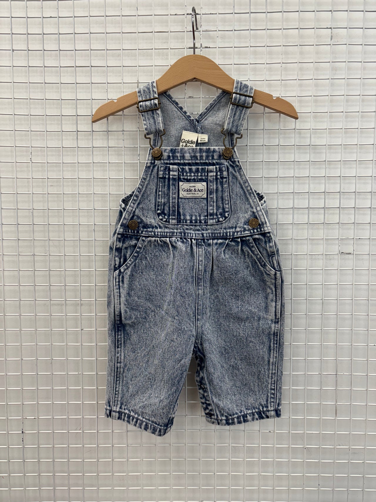AUSTIN DENIM OVERALLS - LIGHT DENIM