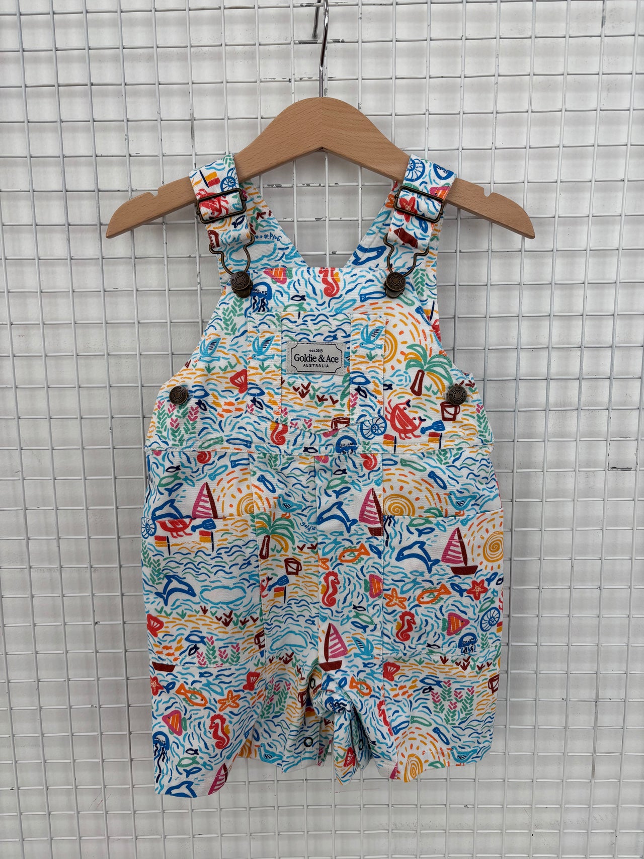 SUMMER BAY COTTON TWILL POCKET OVERALLS - 1Y