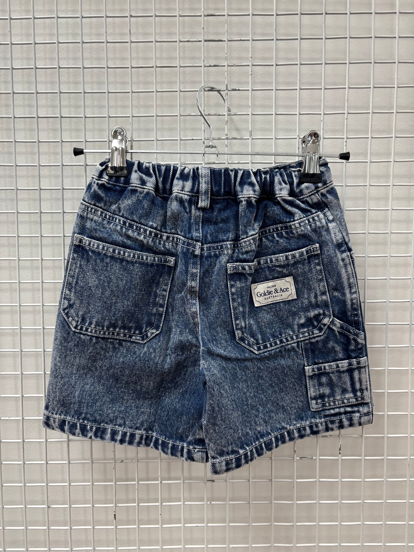 CARPENTER DENIM SHORTS