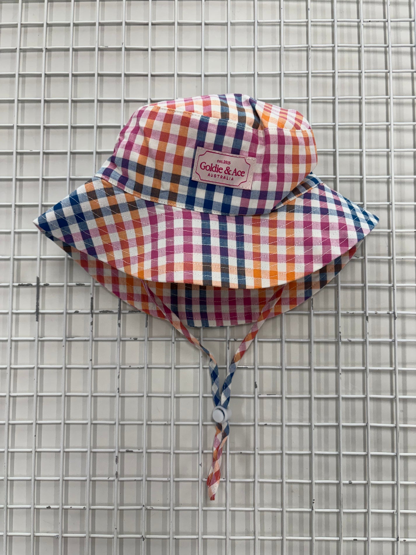 BUCKET HAT - RAINBOW GINGHAM