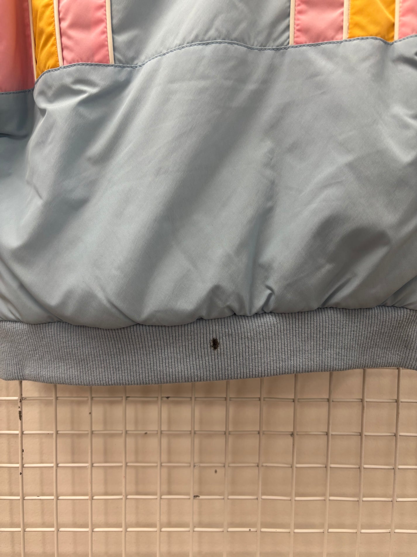 PUFFER JACKET PINK/BLUE 6-12M (BLACK MARK ON BACK)