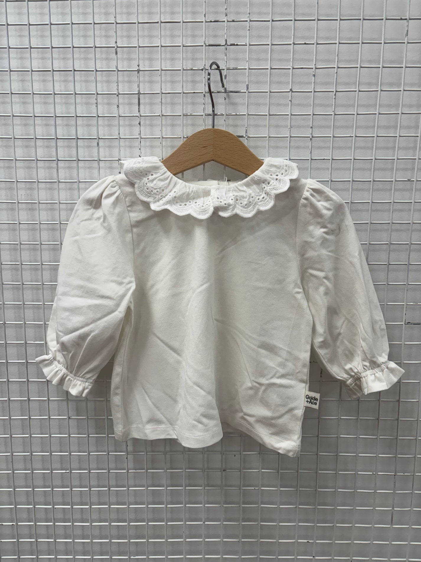 LAURA LONG SLEEVE TOP 6-12M (MARKS ON TOP OF SLEEVE)
