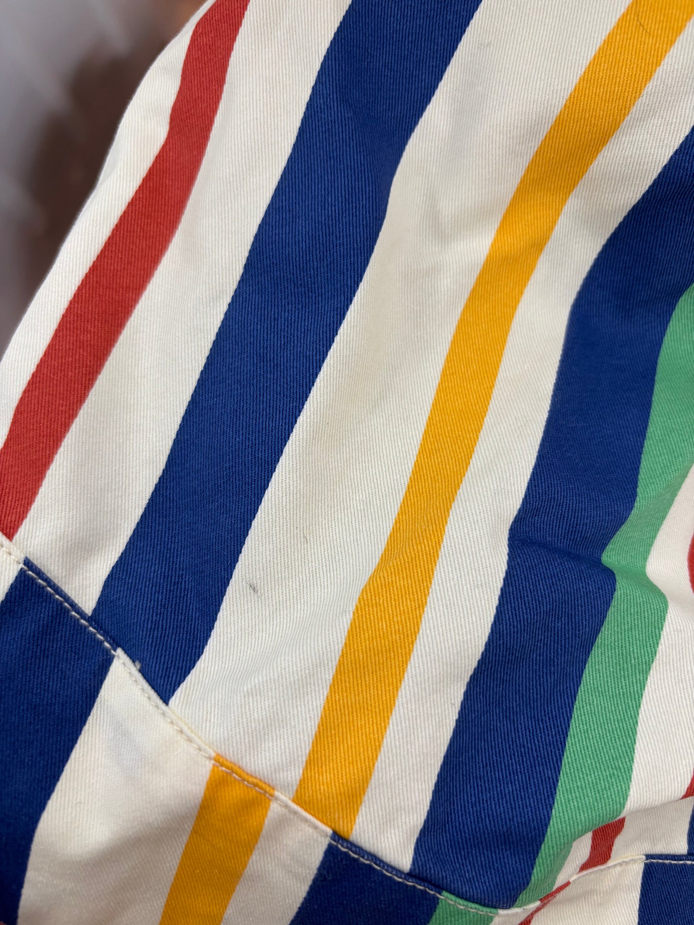 BOLD STRIPE PINAFORE DRESS (MARKED)