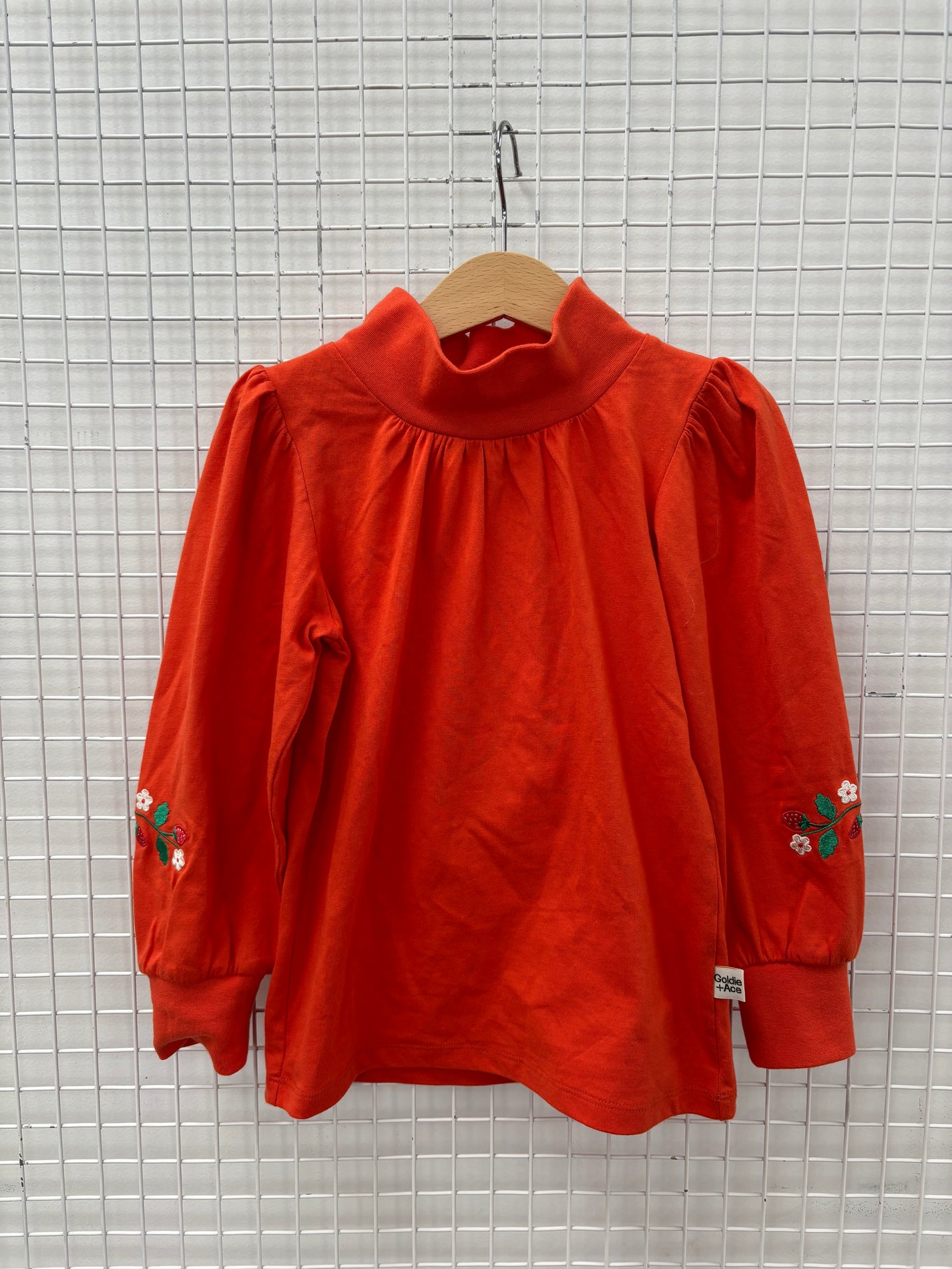 RED STRAWBERRY LONG SLEEVE TOP