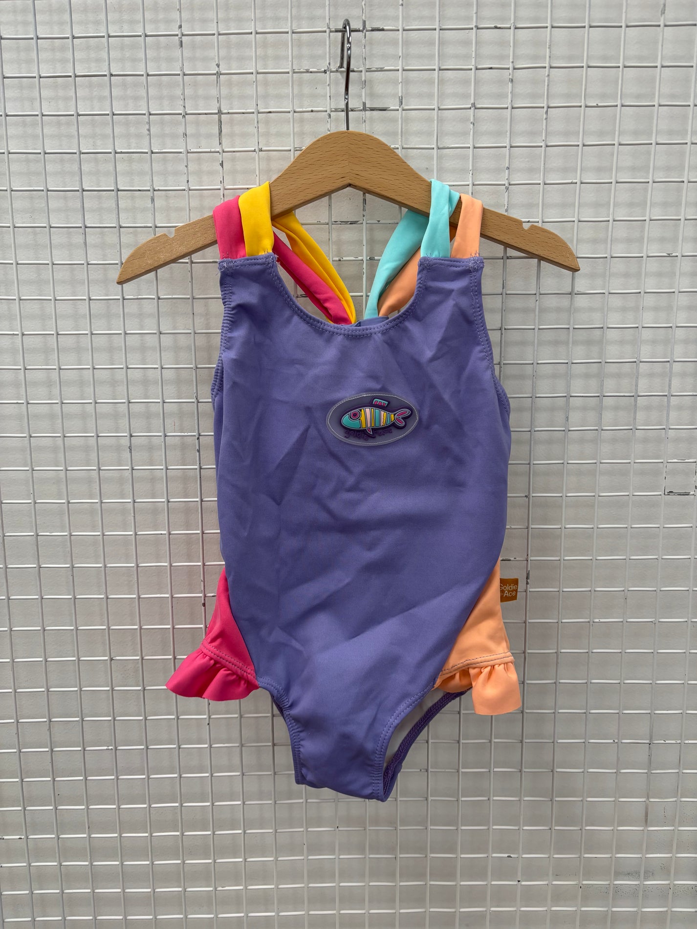 LITTLE FISHY BATHERS PURPLE (FAULTY STITCHING)