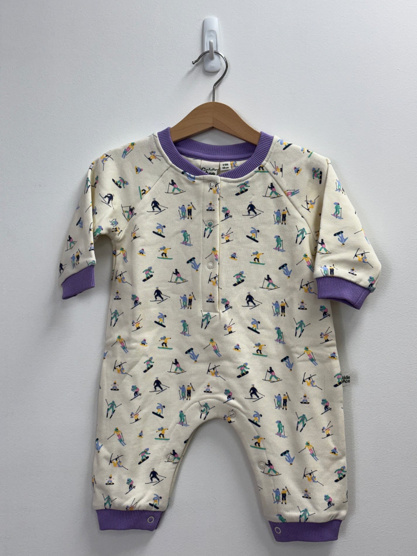 SKI SLOPES TERRY ROMPER