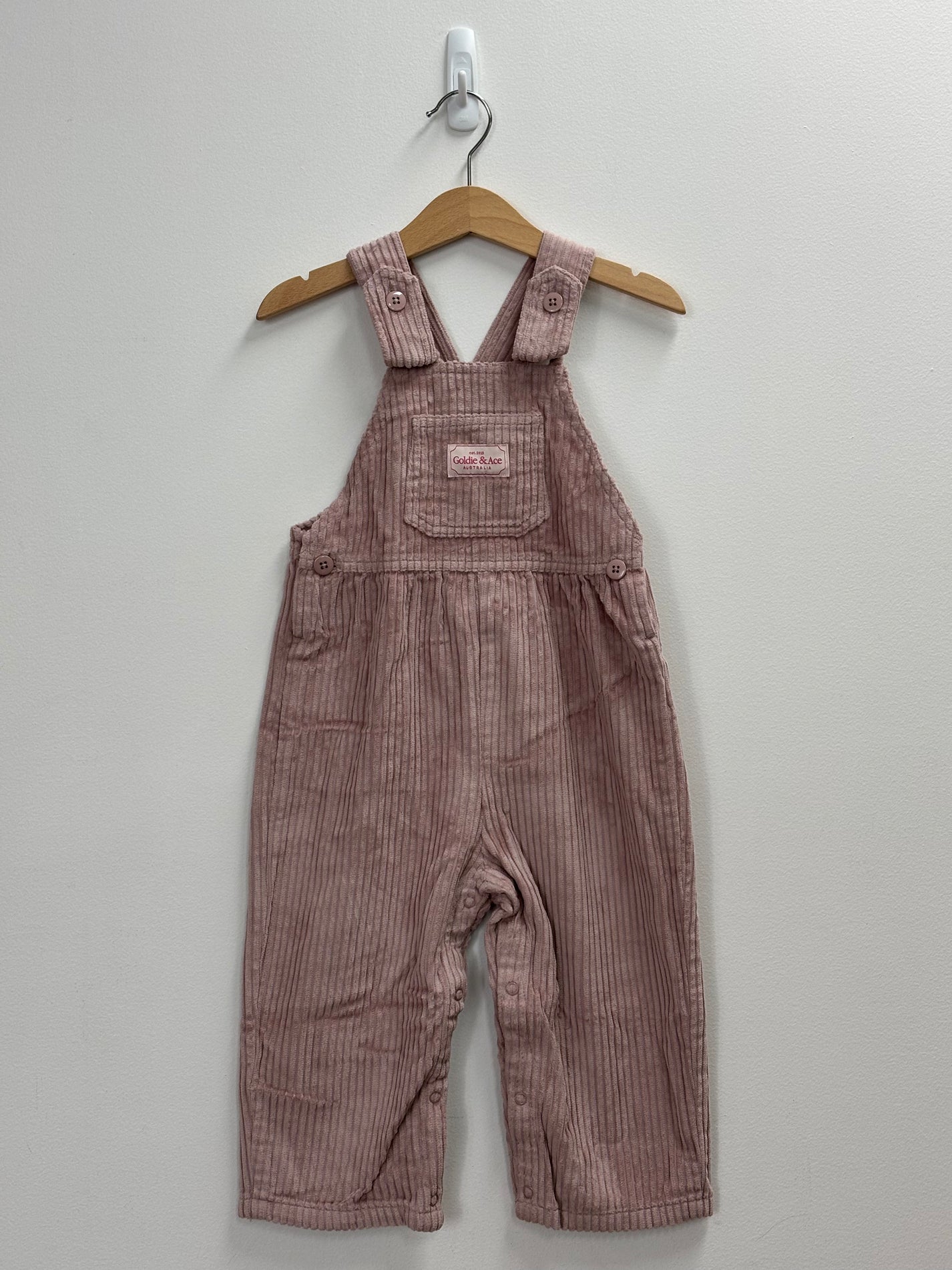 SAMMY CORDUROY OVERALL PALE MAUVE