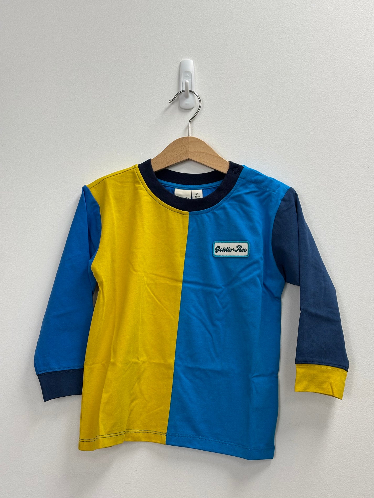 SPLICE COLOUR BLOCK L/S TOP NAVY