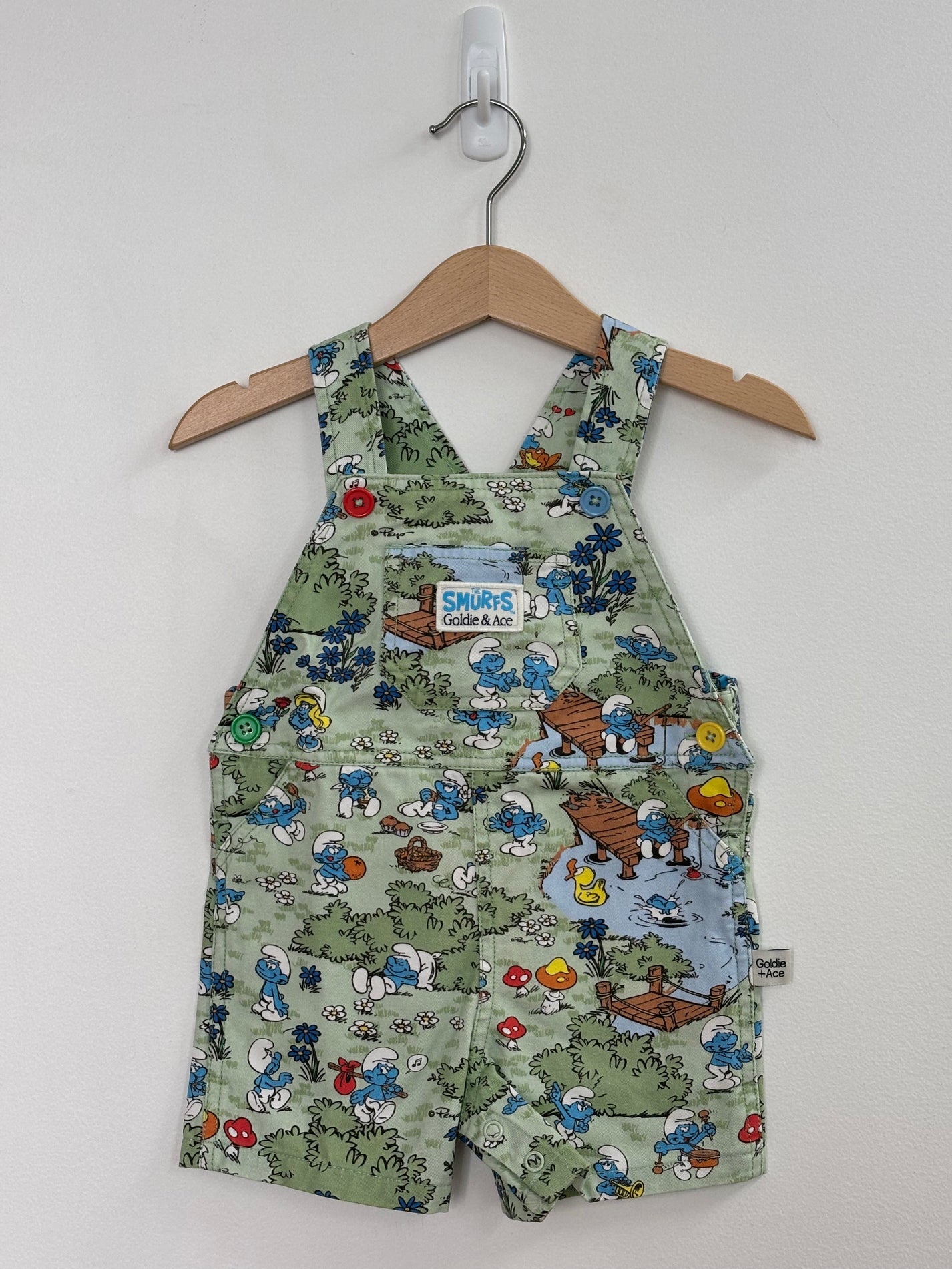 THE SMURFS VILLAGE PRINT BURTON OVERALL
