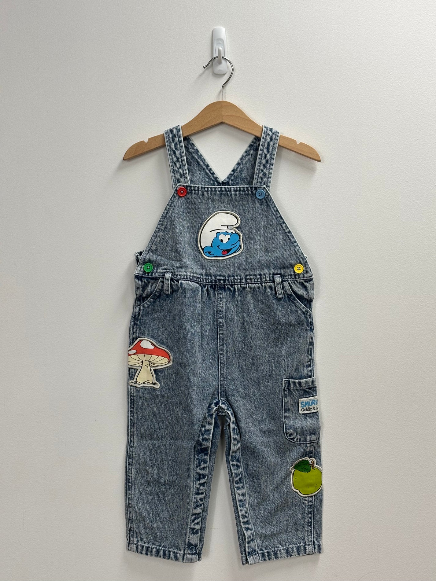 THE SMURFS PATCH AUSTIN OVERALLS