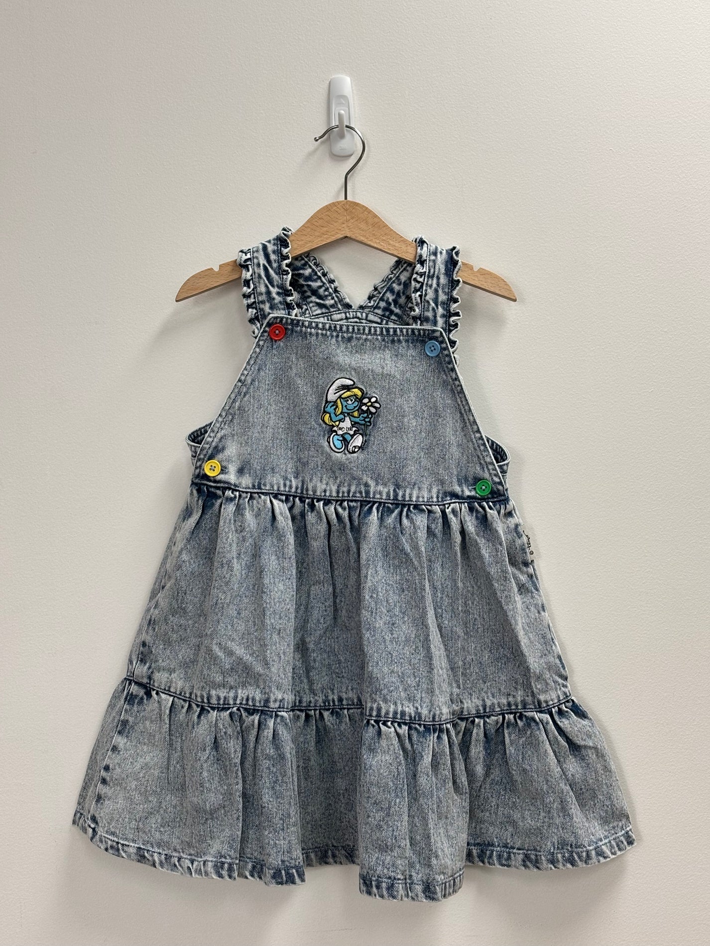 THE SMURFETTE PINAFORE DENIM DRESS