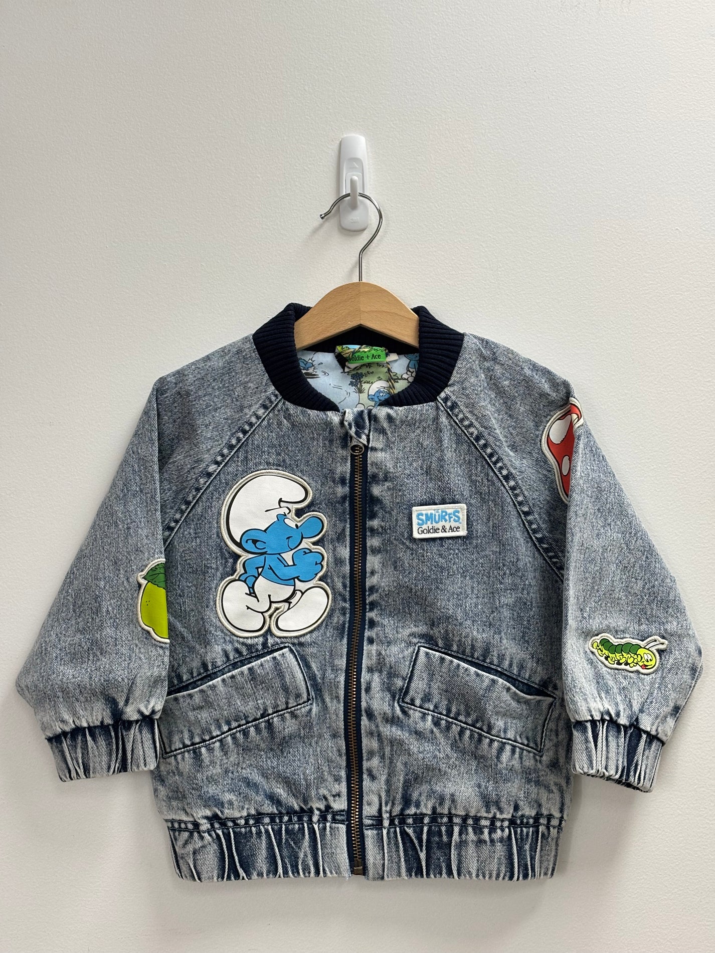 THE SMURFS BADGE BOMBER JACKET