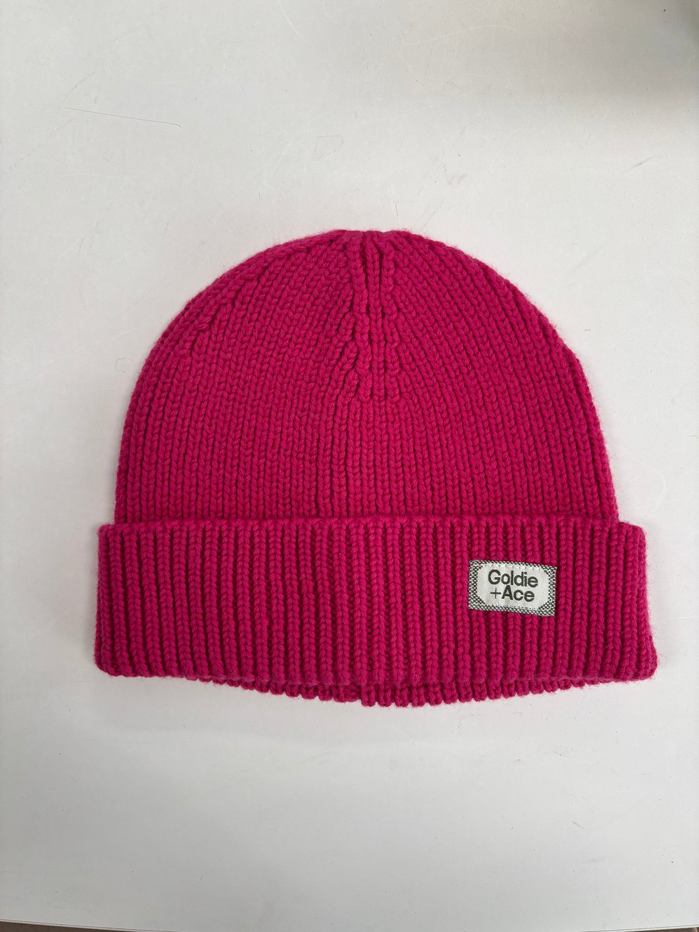 WOOL BEANIE PINK - 6-18M