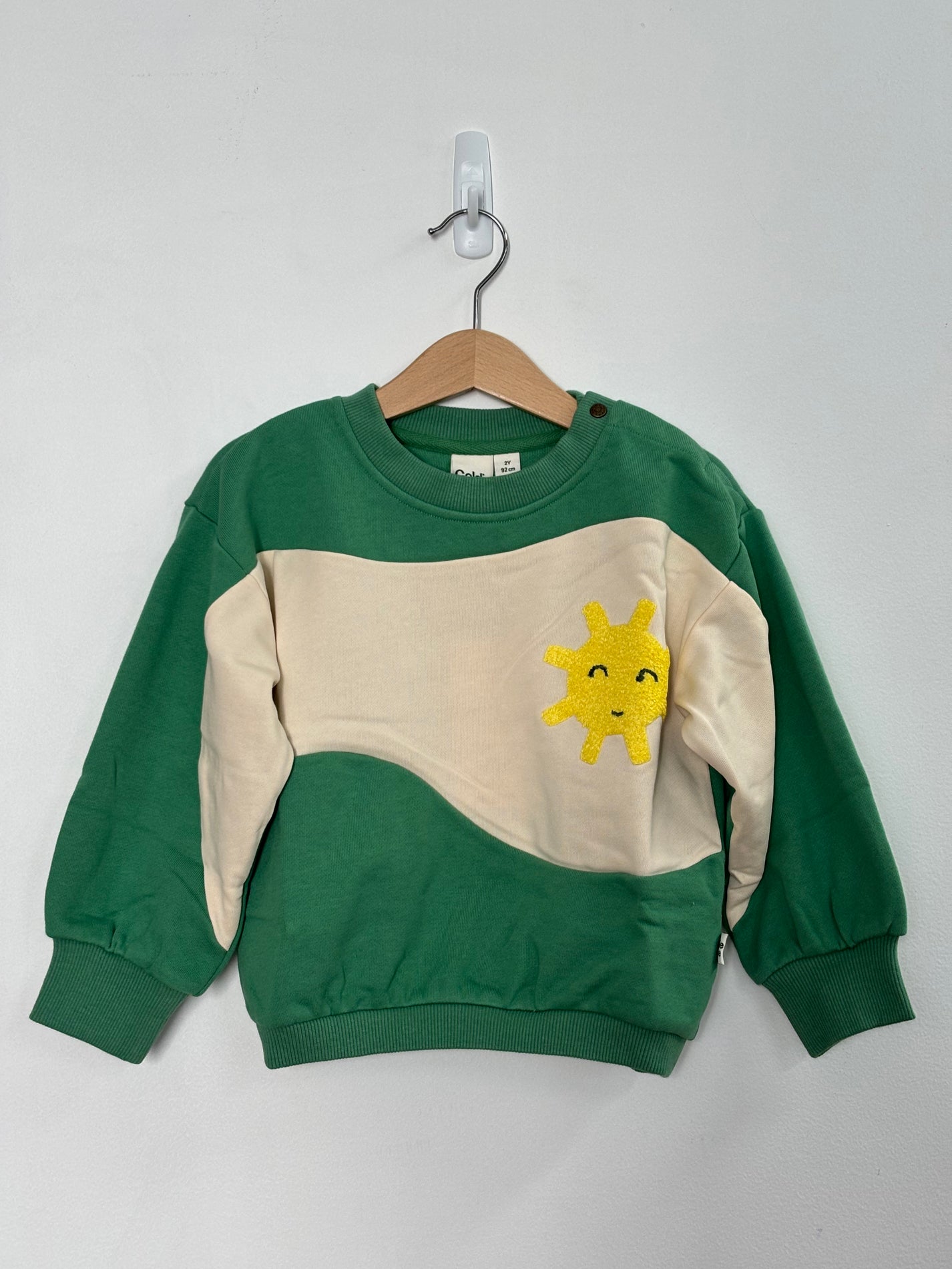 SUN JUMPER GREEN (FAULTY STITCHING)