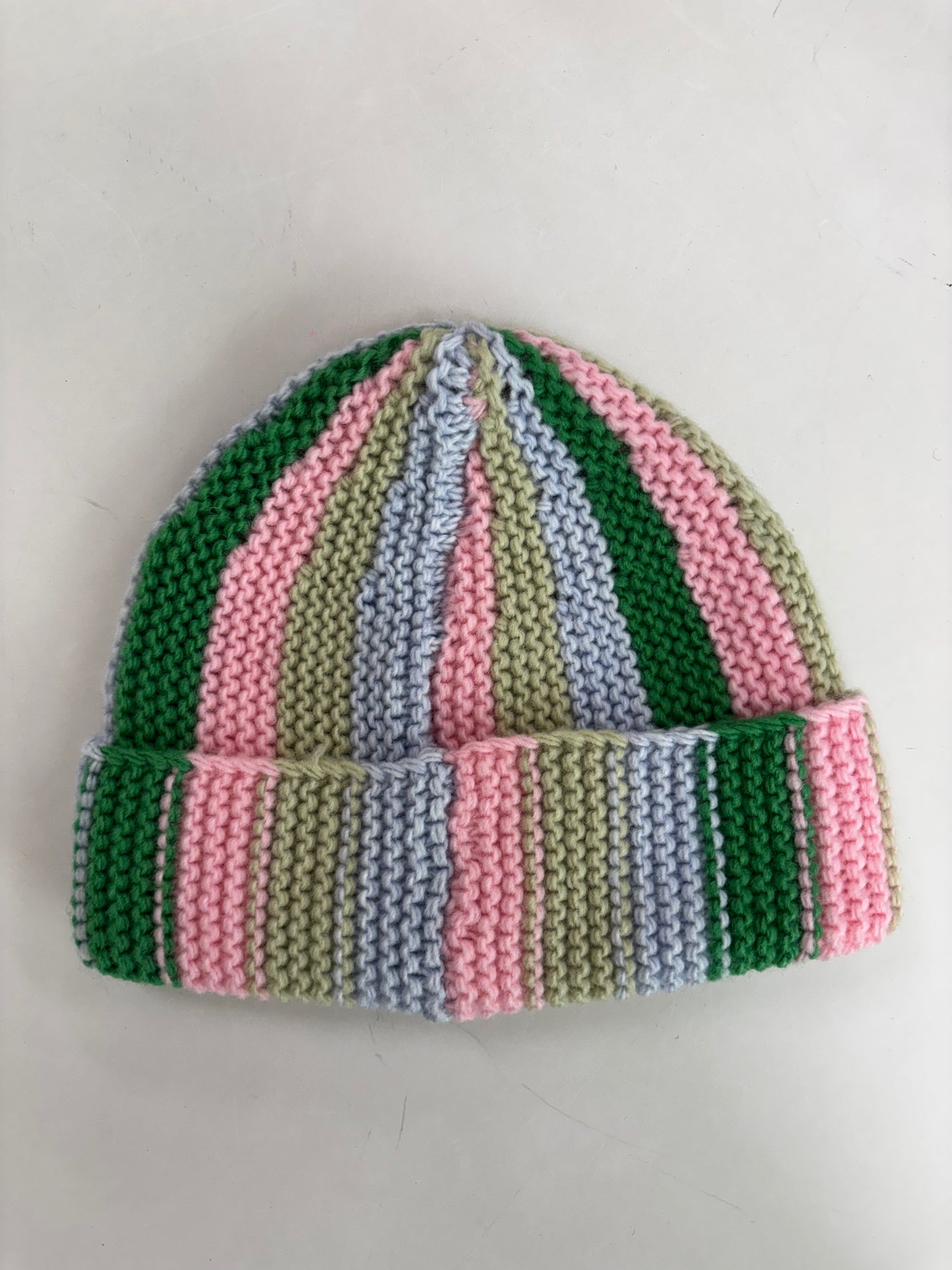 PANEL BEANIE PINK/GREEN/BLUE - 3-6Y