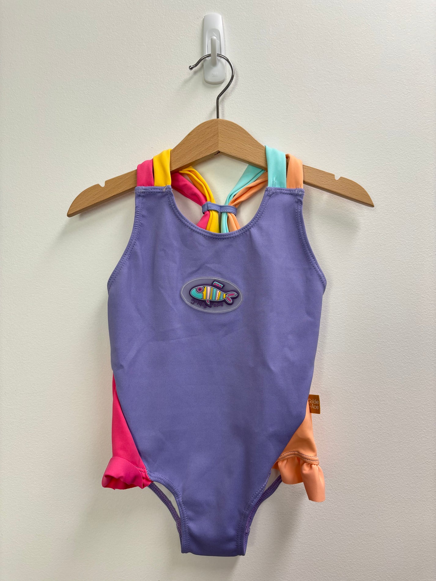 LITTLE FISHY BATHERS PURPLE (FAULTY STITCHING)