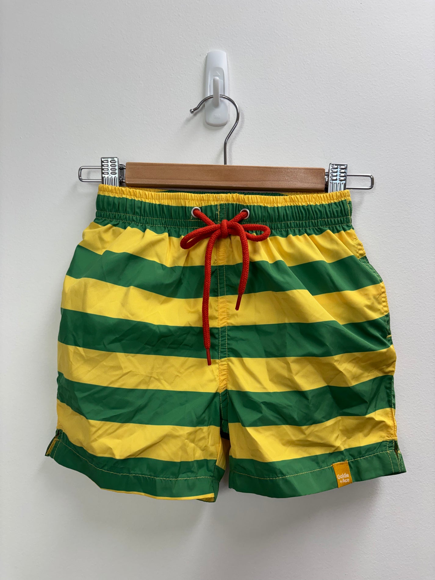 STRIPE BOARDSHORTS GREEN/YELLOW