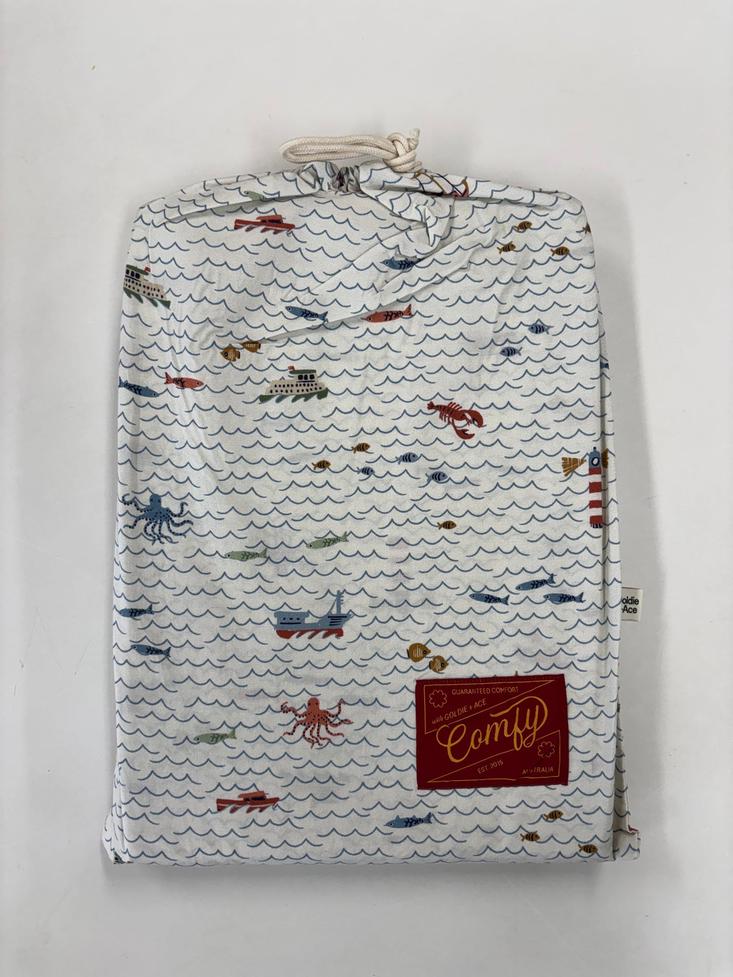 OCEANIA COTTON FLAT SHEET - DOUBLE/QUEEN BED