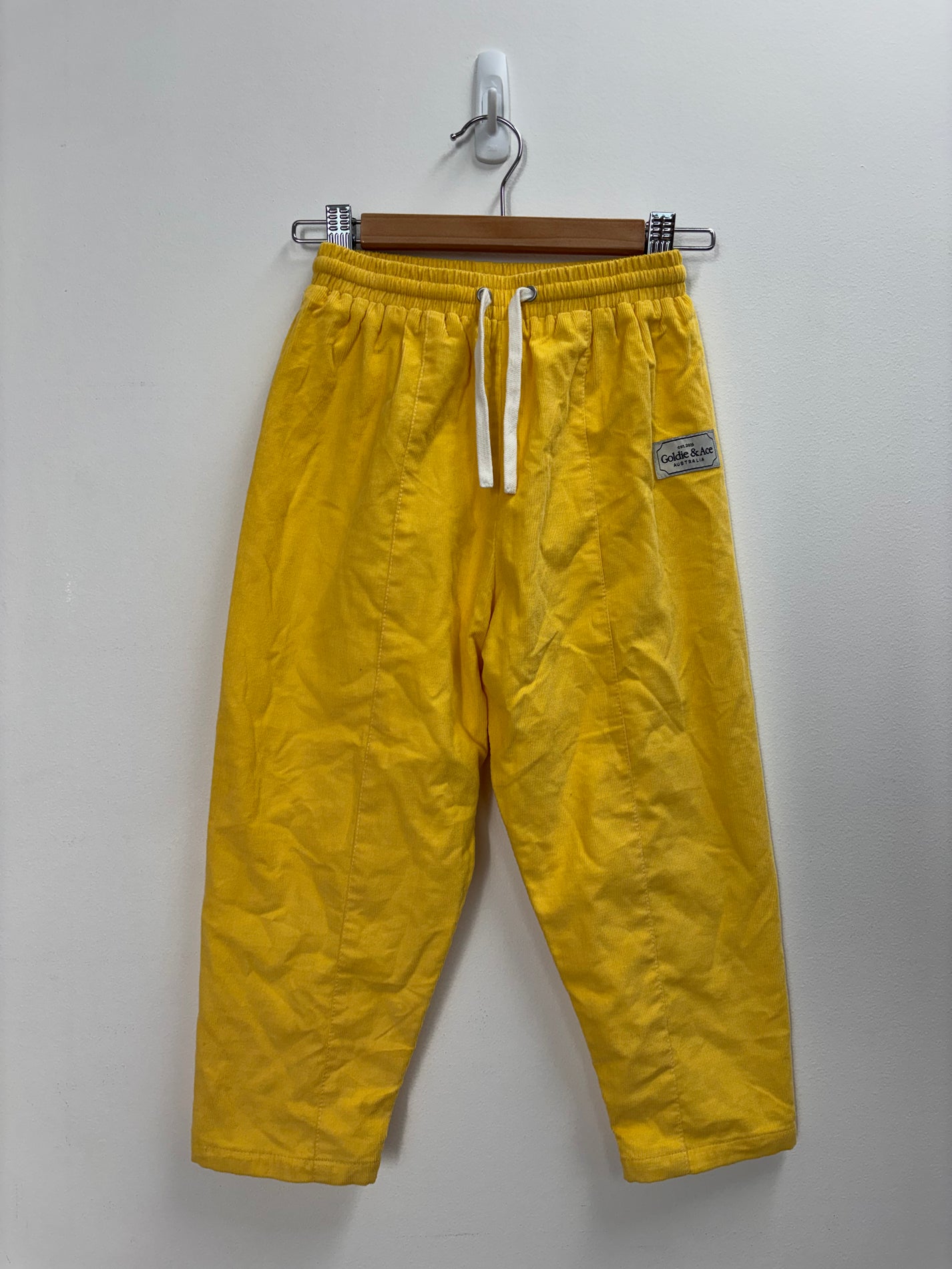 LIGHTWEIGHT CORDUROY KIT PANTS LEMON - 4Y